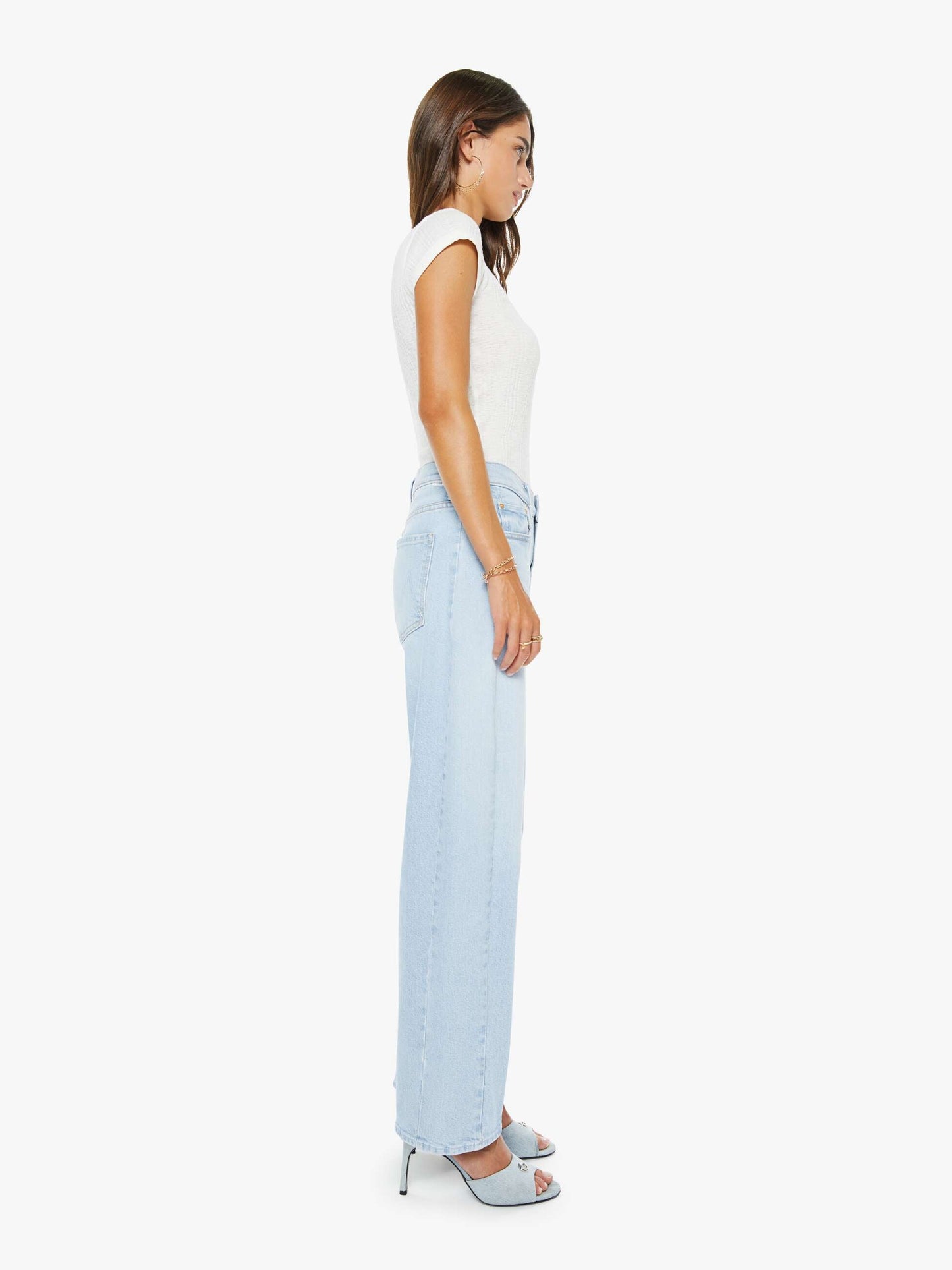 Mother Denim Women The Mid Rise Half-Pipe Hover