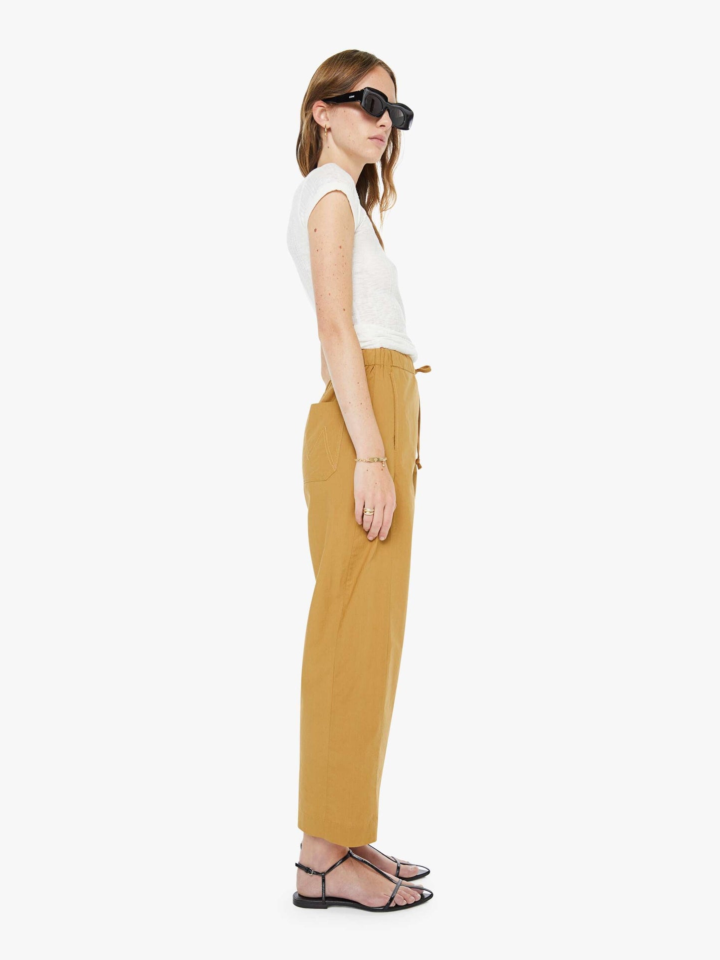 Mother Denim Women The Drawn Half-Pipe Ankle