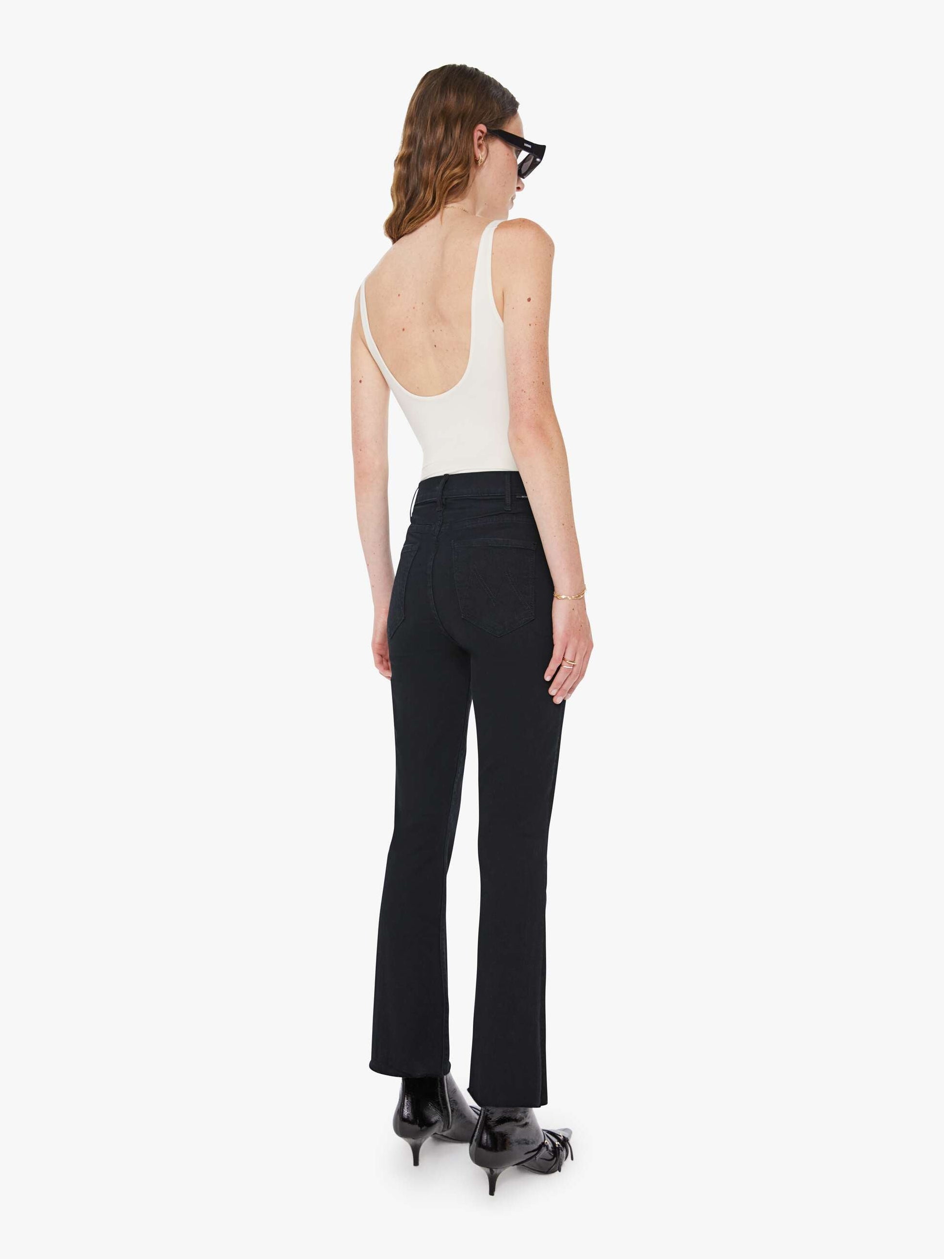 Mother Denim Women The Hustler Ankle Fray