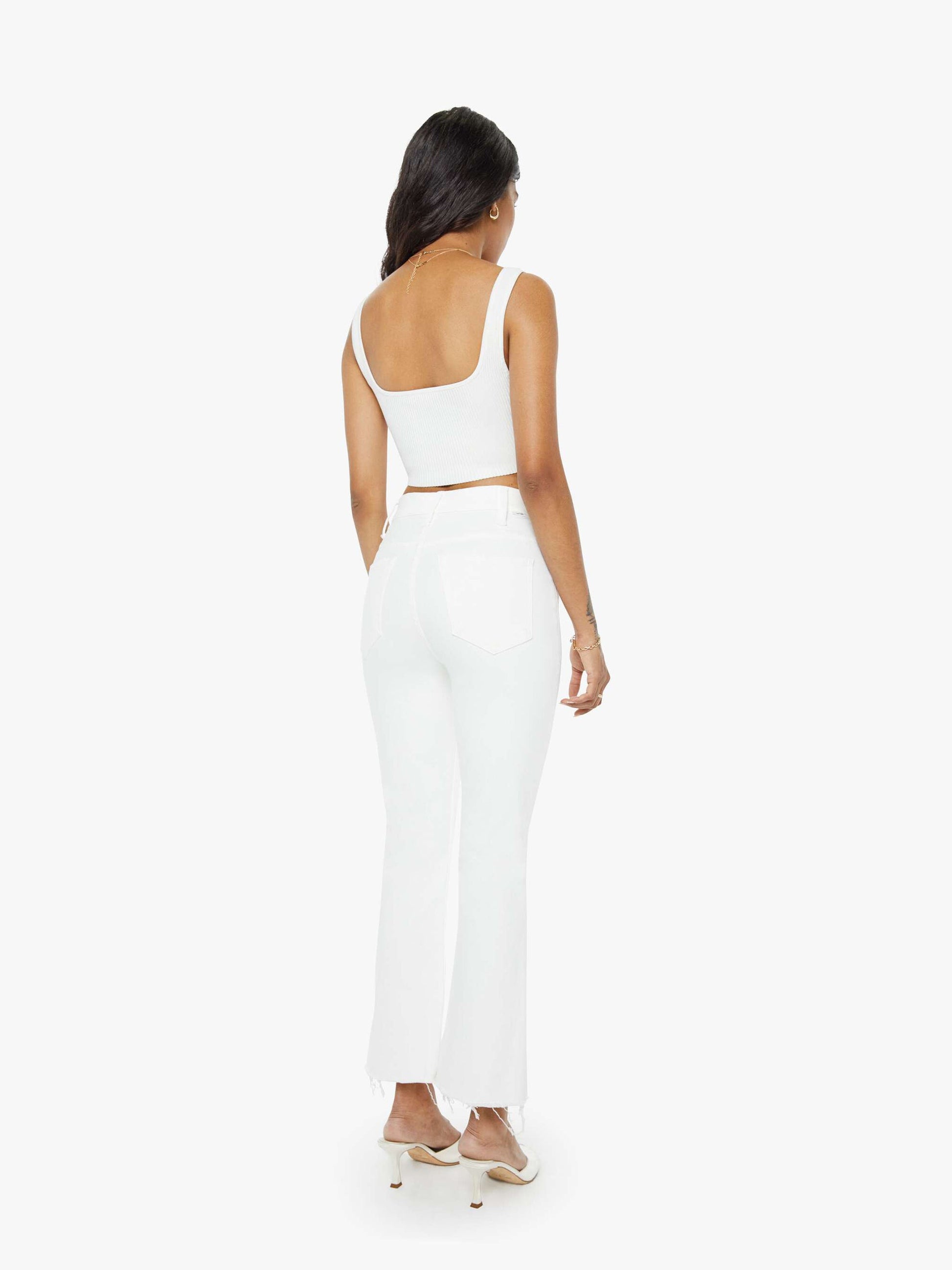 Mother Denim Women PETITES The Lil Hustler Ankle Fray