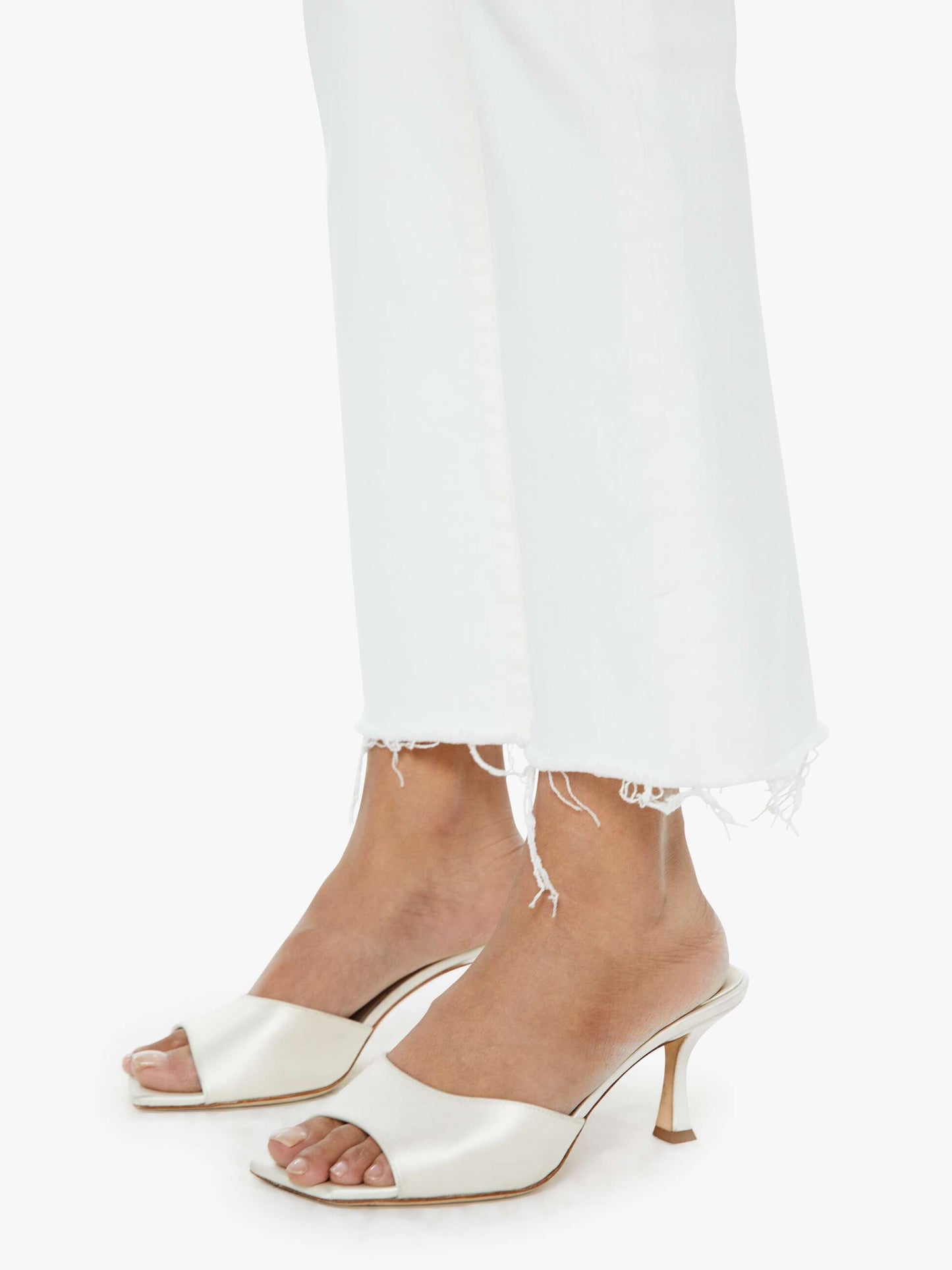 Mother Denim Women PETITES The Lil Hustler Ankle Fray