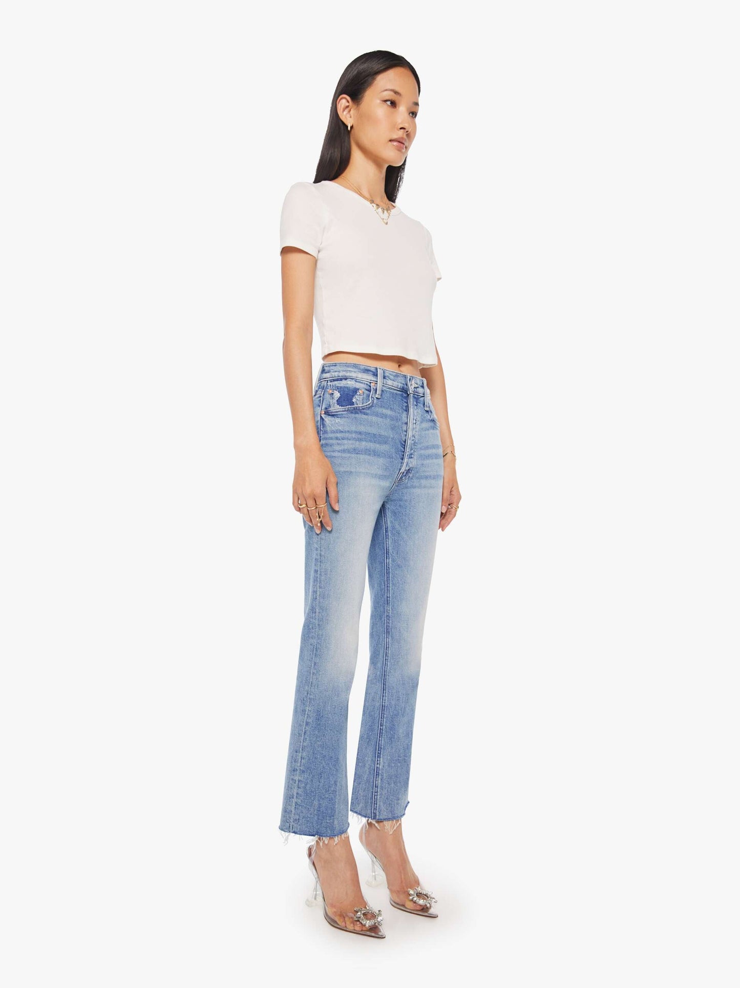Mother Denim Women THE TRIPPER FLOOD FRAY LEFT IN THE DUST