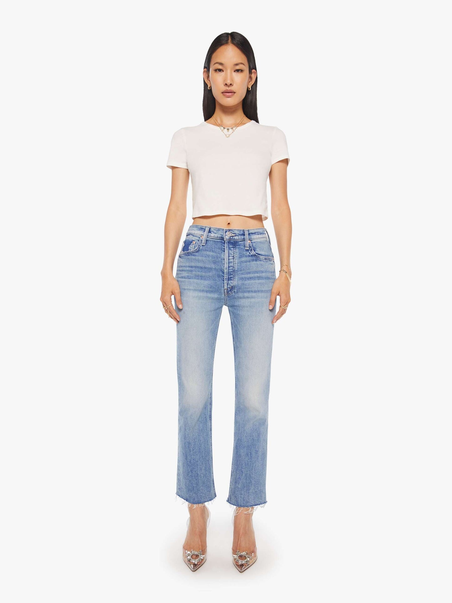 Mother Denim Women THE TRIPPER FLOOD FRAY LEFT IN THE DUST