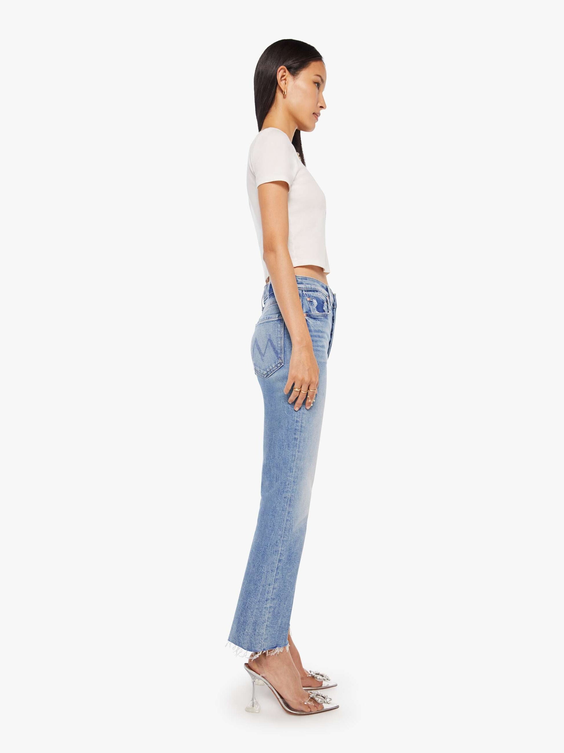 Mother Denim Women THE TRIPPER FLOOD FRAY LEFT IN THE DUST