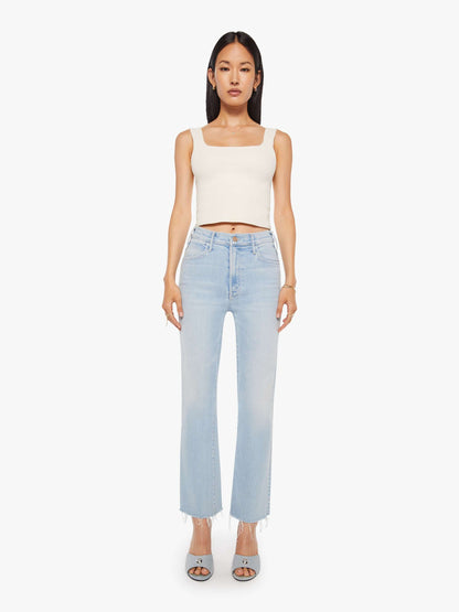 Mother Denim Women The Hustler Ankle Fray