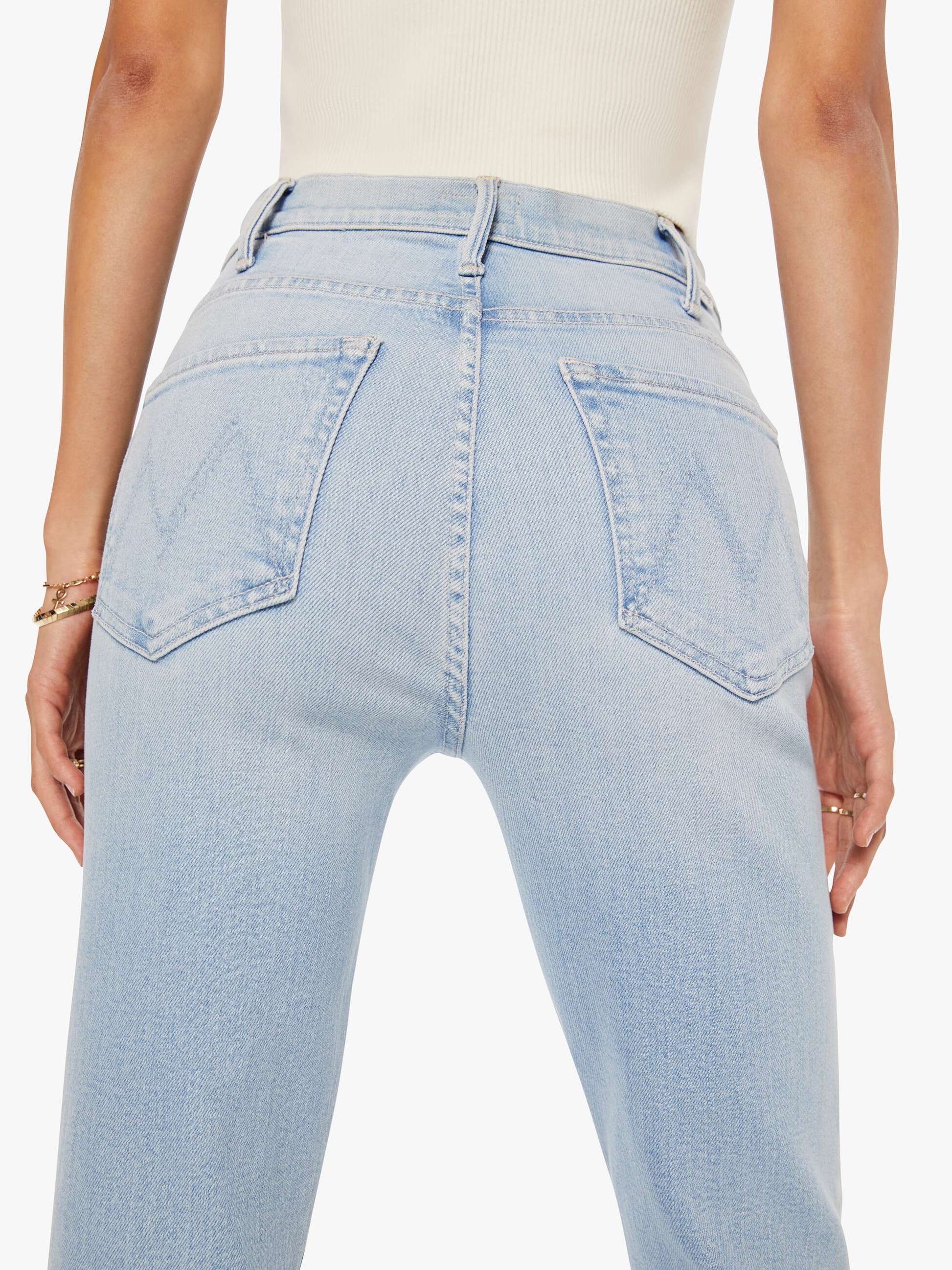 Mother Denim Women The Hustler Ankle Fray