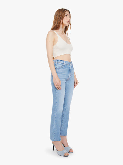 Mother Denim Women The Hustler Ankle Fray