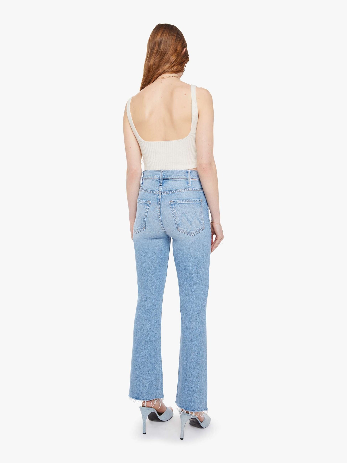 Mother Denim Women The Hustler Ankle Fray