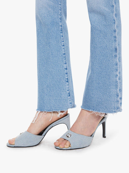 Mother Denim Women The Hustler Ankle Fray