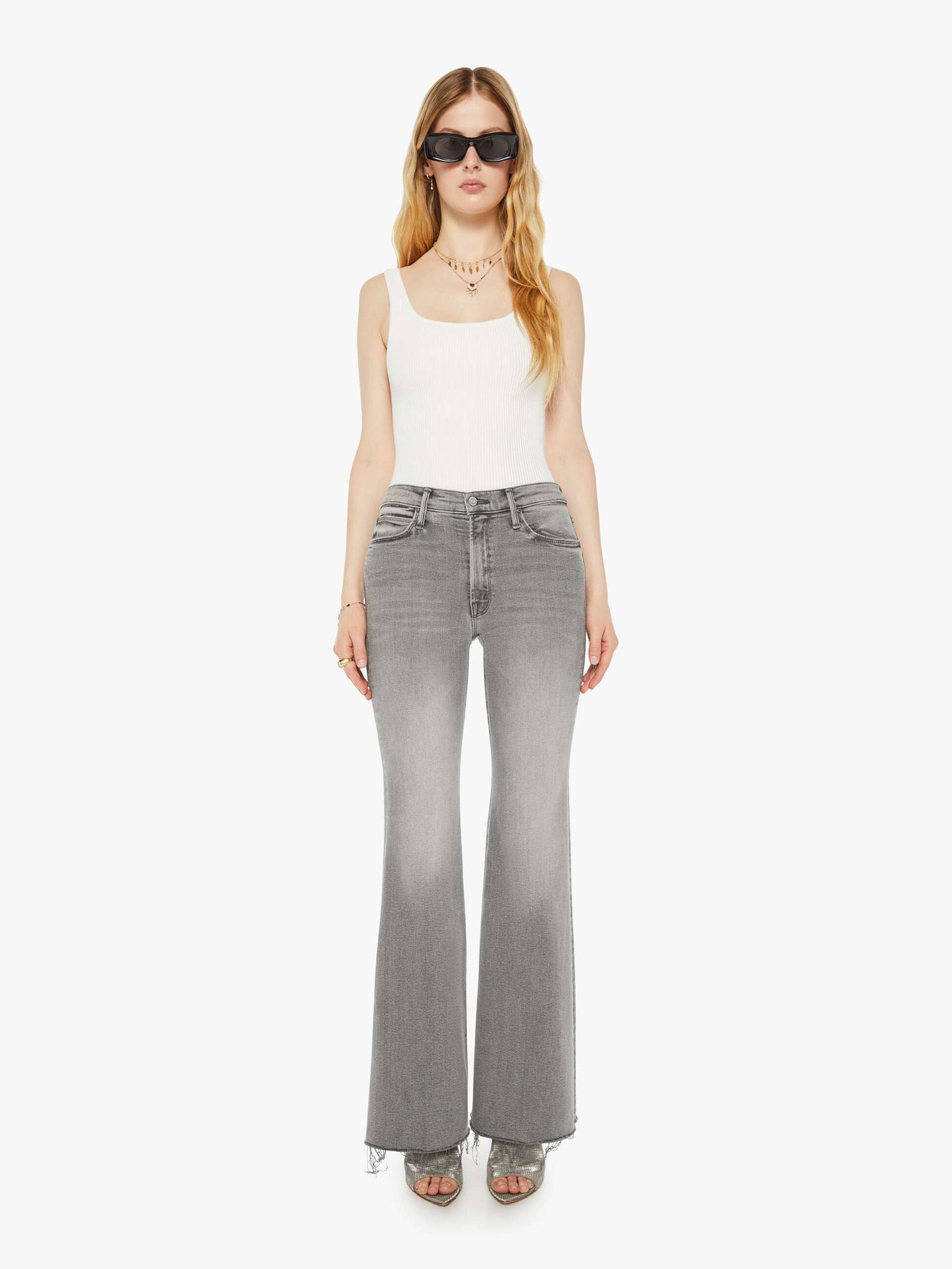 Mother Denim Women The Doozy Sneak Fray