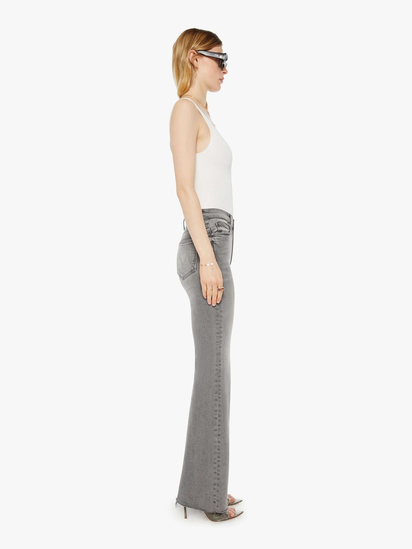 Mother Denim Women The Doozy Sneak Fray