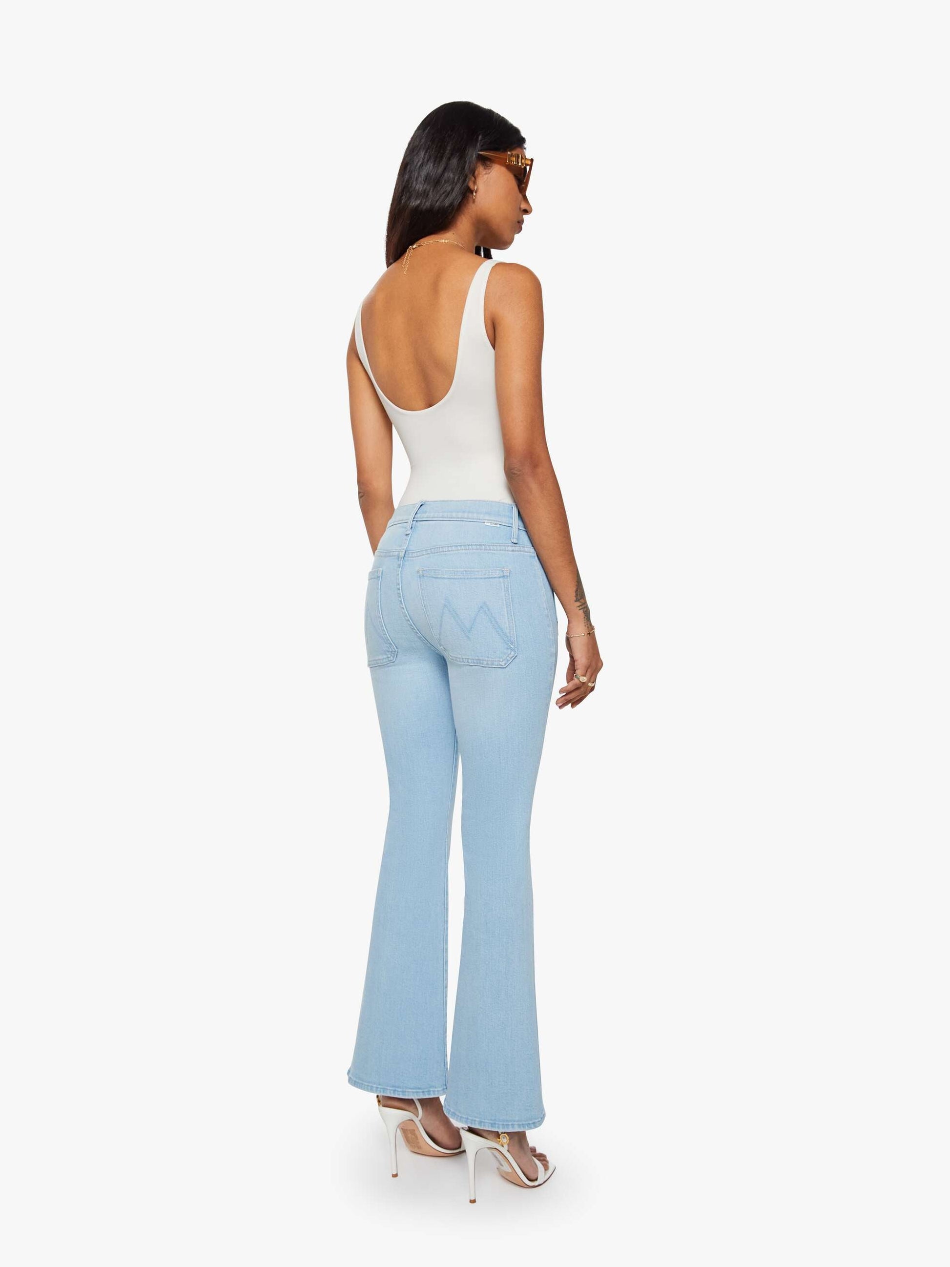 Mother Denim Women PETITES The Lil Patch Pocket Weekender