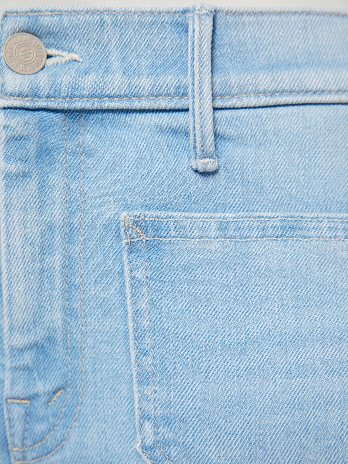 Mother Denim Women PETITES The Lil Patch Pocket Weekender