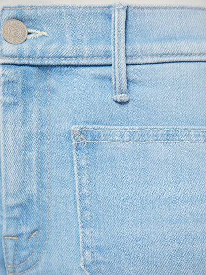 Mother Denim Women PETITES The Lil Patch Pocket Weekender