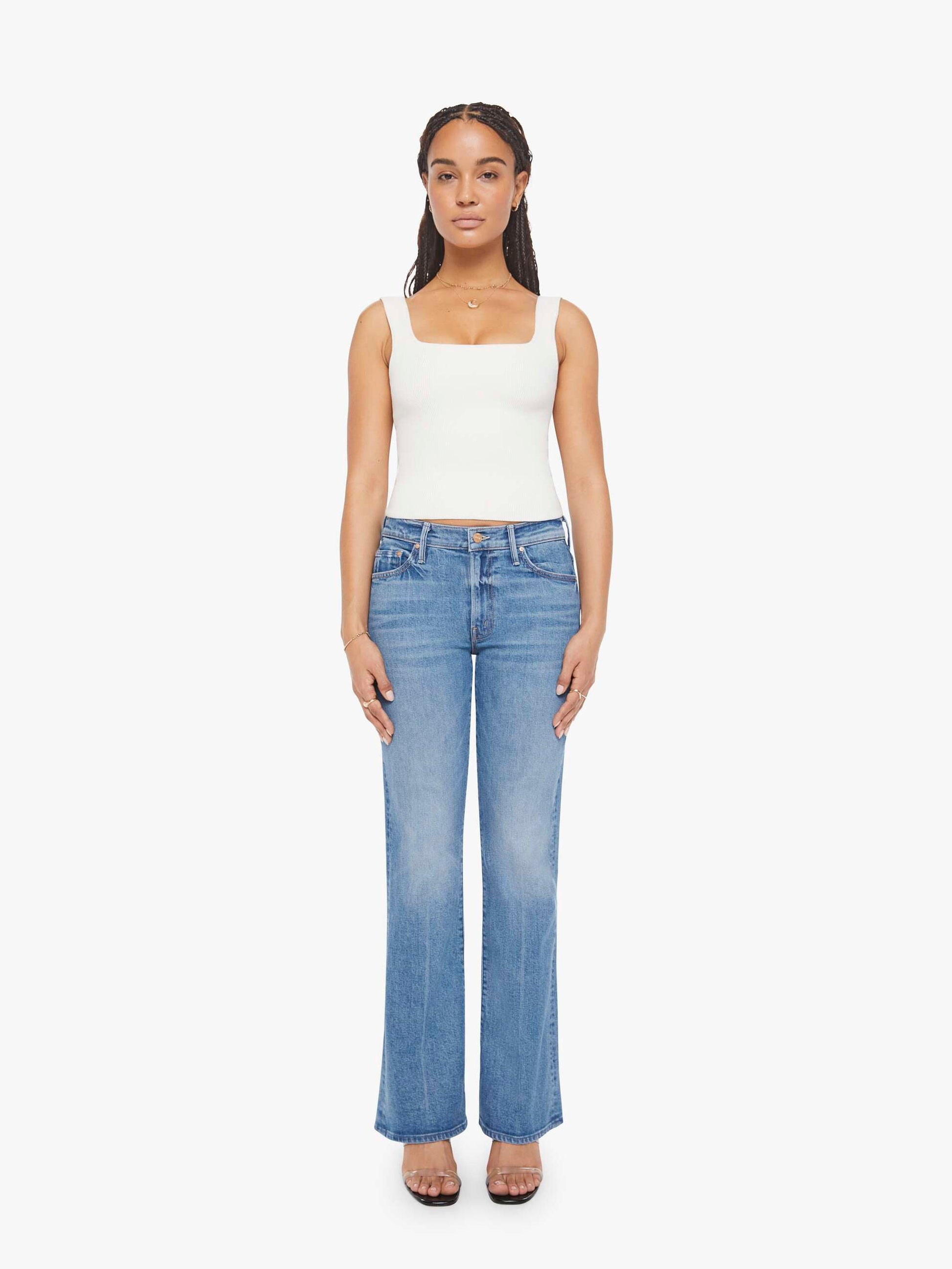 Mother Denim Women PETITES The Lil Outsider Skimp