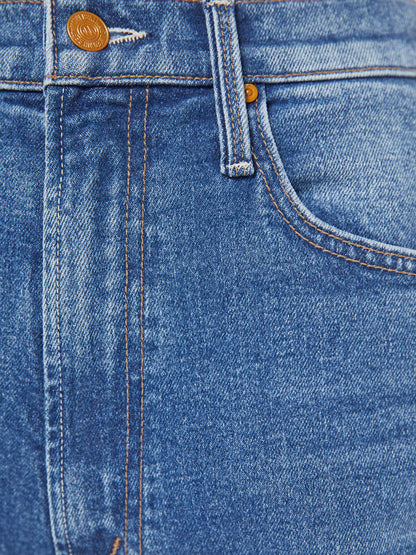 Mother Denim Women High Waisted Bookie Sneak