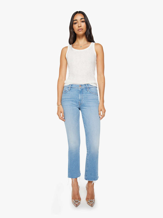 Mother Denim Women The Outsider Flood Fray