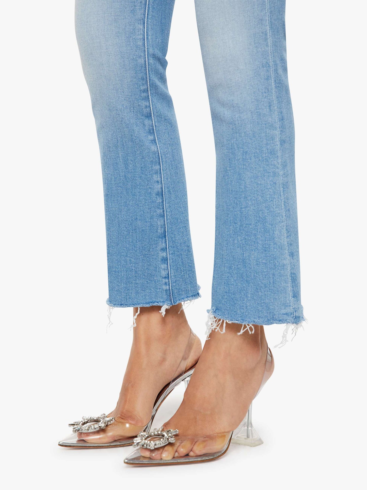 Mother Denim Women The Outsider Flood Fray
