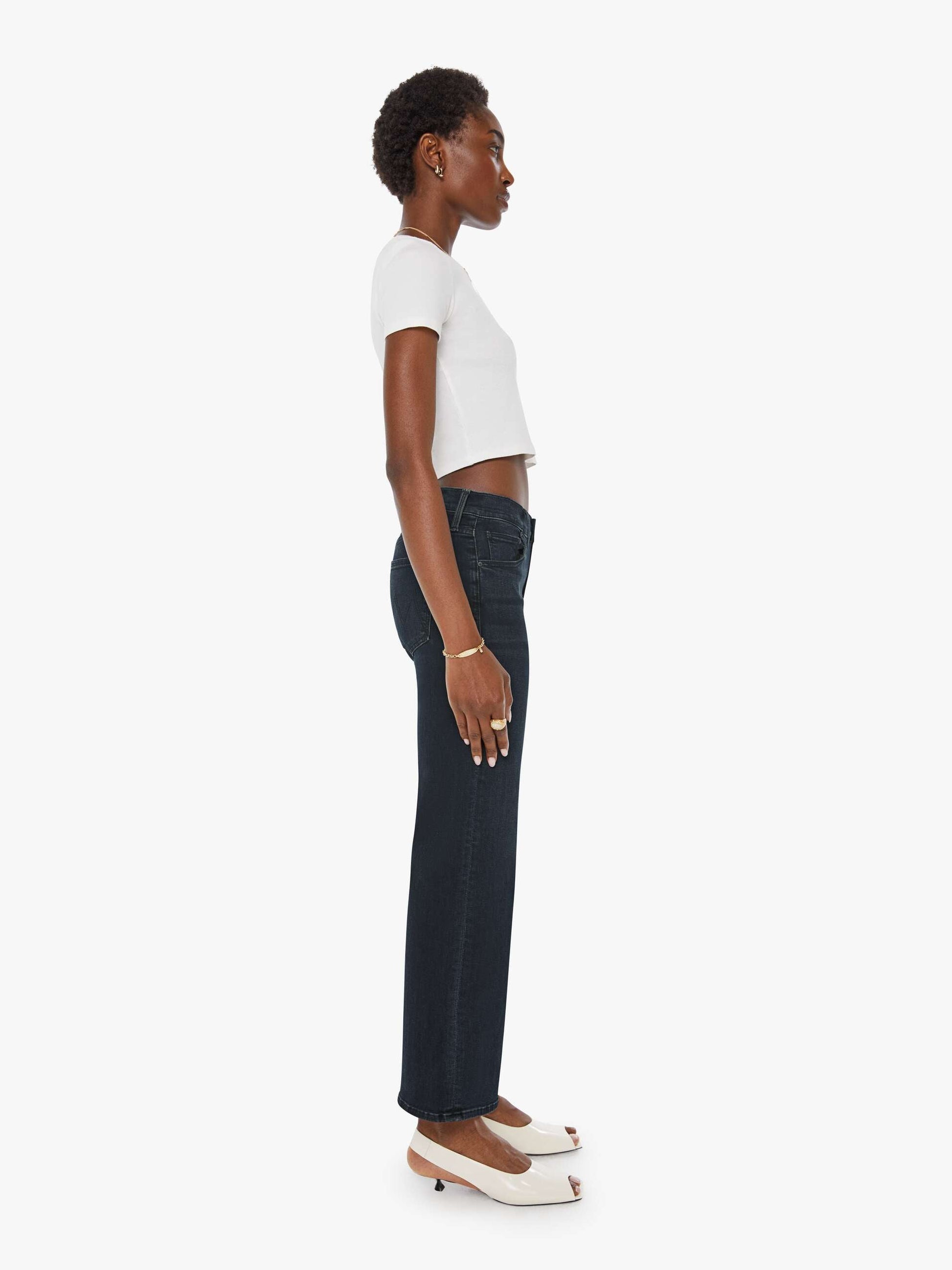 Mother Denim Women The Mid Rise Zip Rambler Ankle