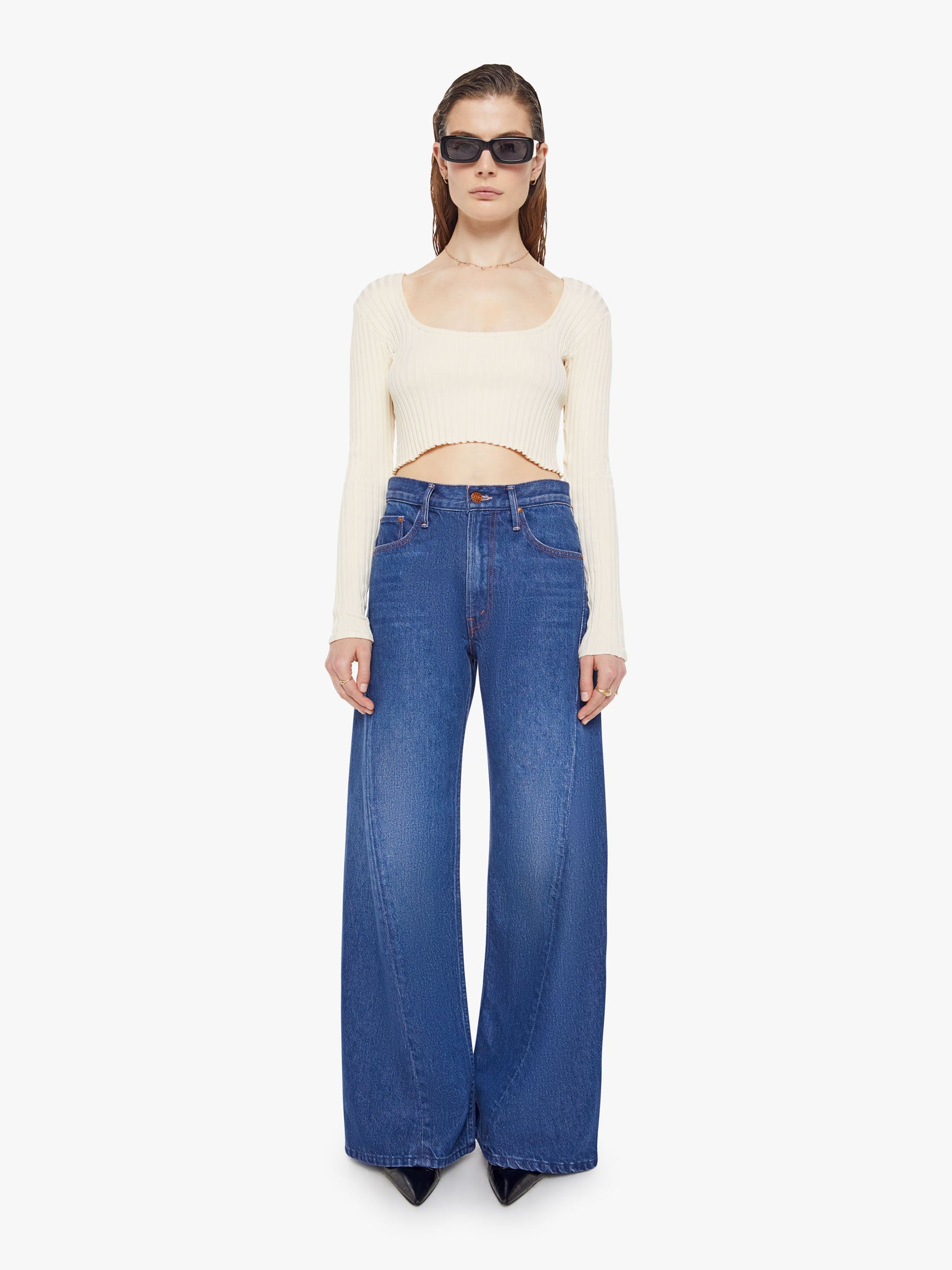 Mother Denim Women SNACKS! The Lemon Twist Sneak