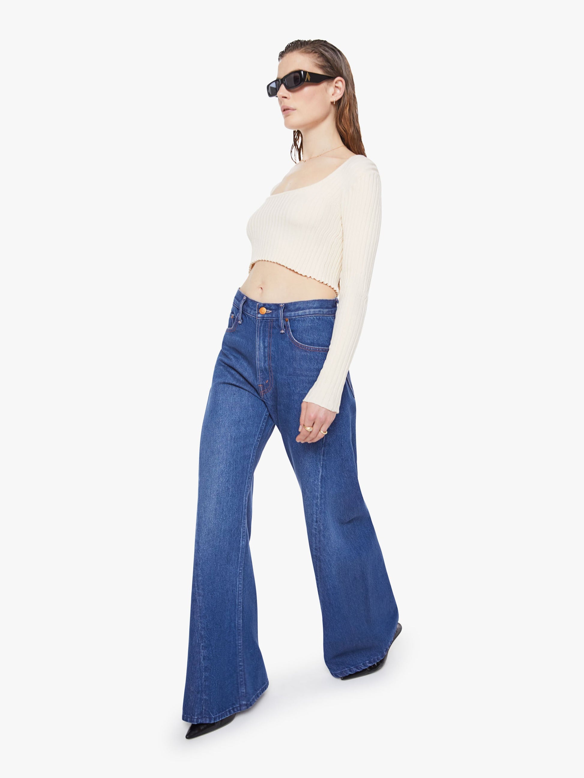 Mother Denim Women SNACKS! The Lemon Twist Sneak