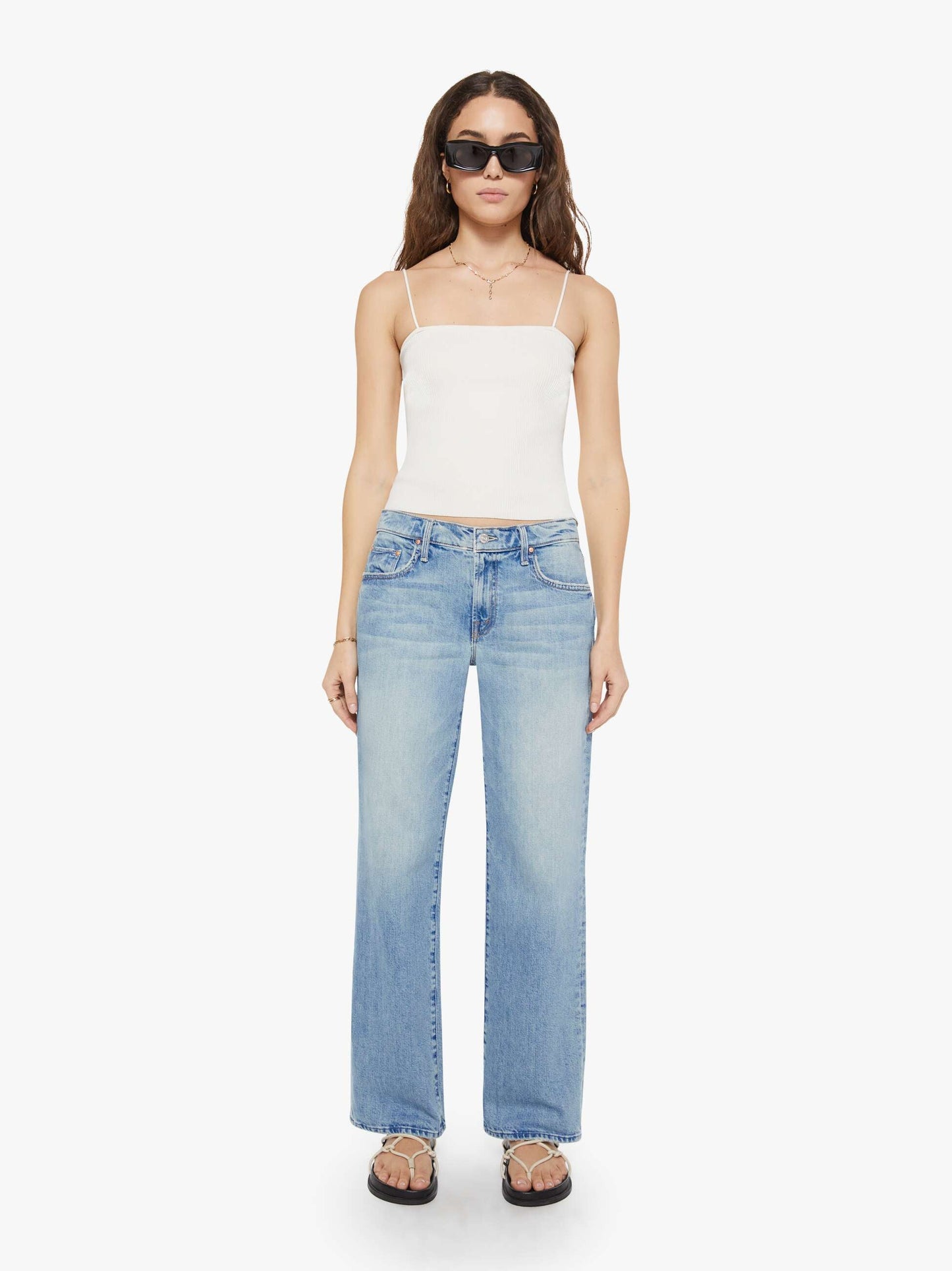 Mother Denim Women The Mid Rise Rambler Zip Skimp