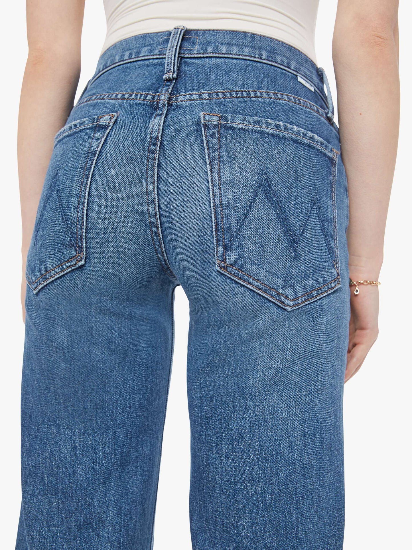 Mother Denim Women The Mid Rise Rambler Zip Ankle