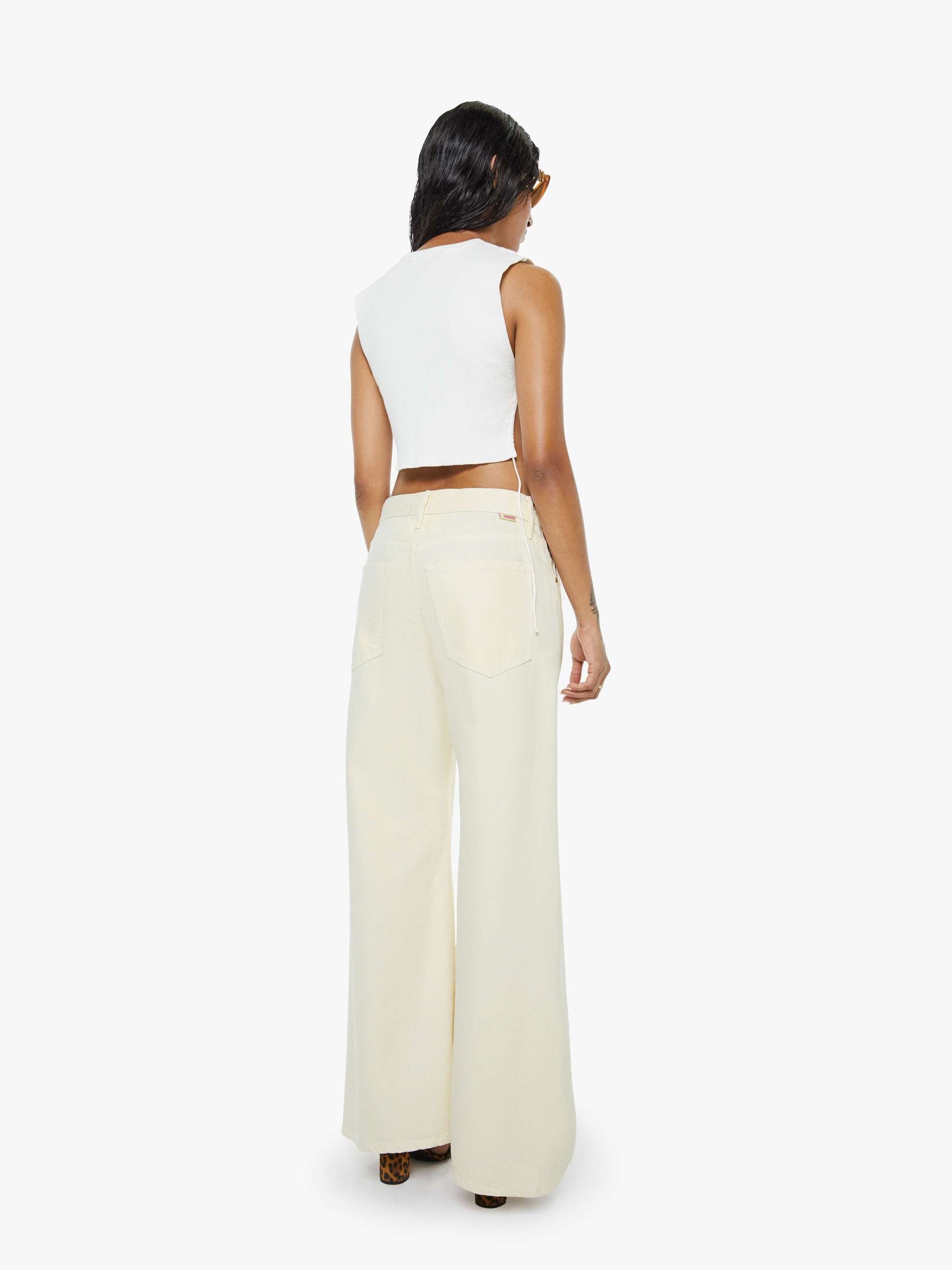 Mother Denim Women PETITES The Lil Lemon Twist Sneak