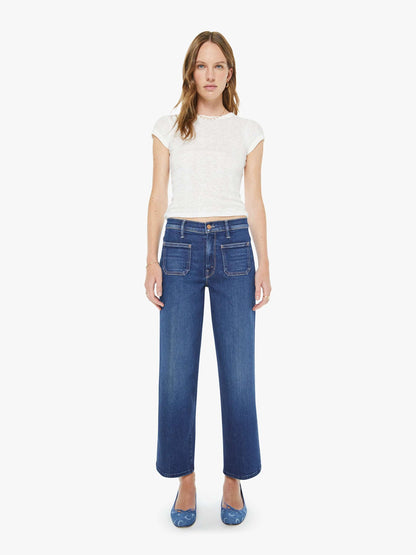 Mother Denim Women The Patch Pocket Mid Rise Maven Ankle