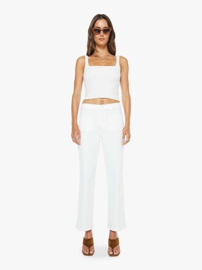 Mother Denim Women The Patch Pocket Mid Rise Maven Ankle