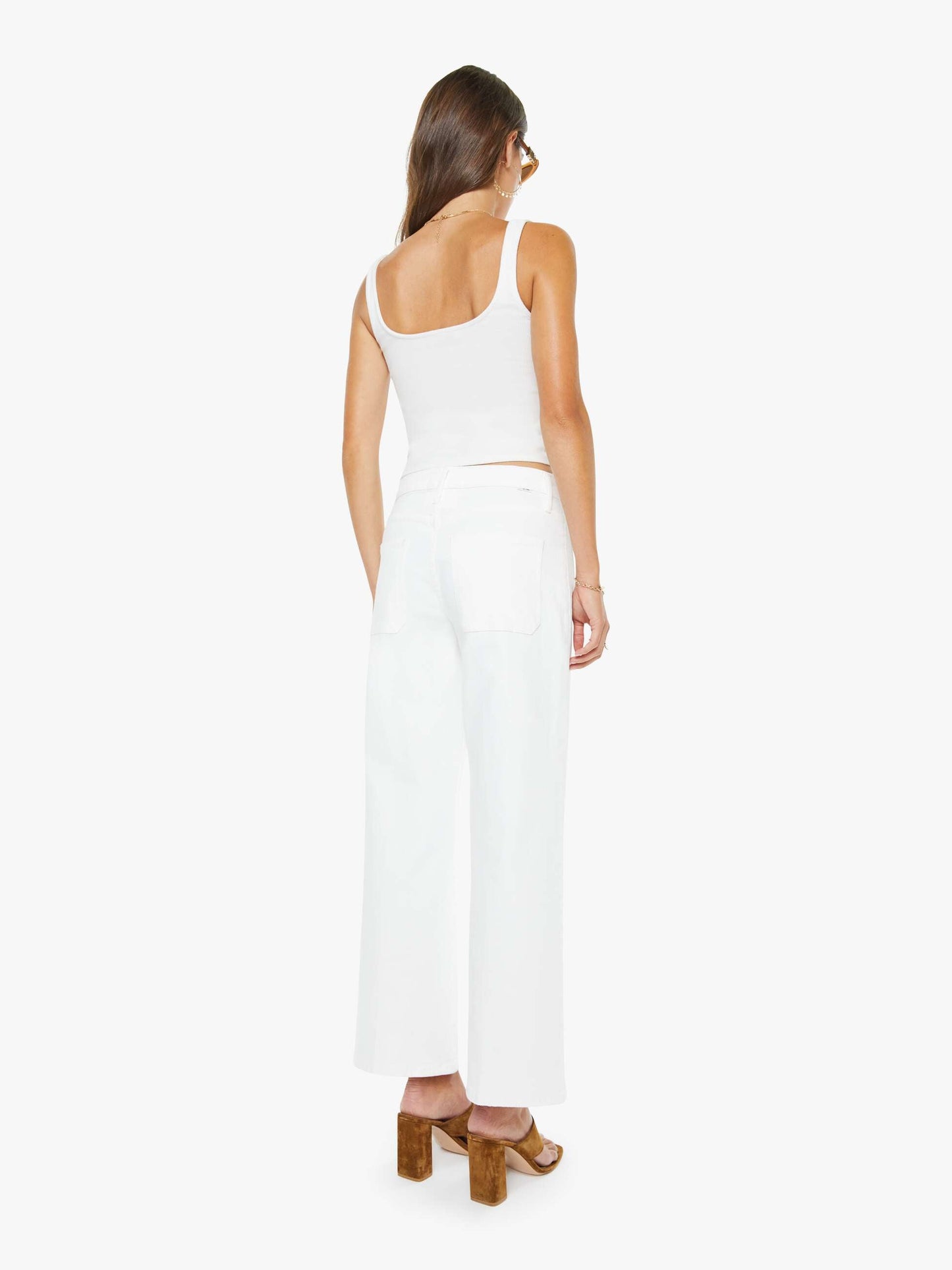 Mother Denim Women The Patch Pocket Mid Rise Maven Ankle