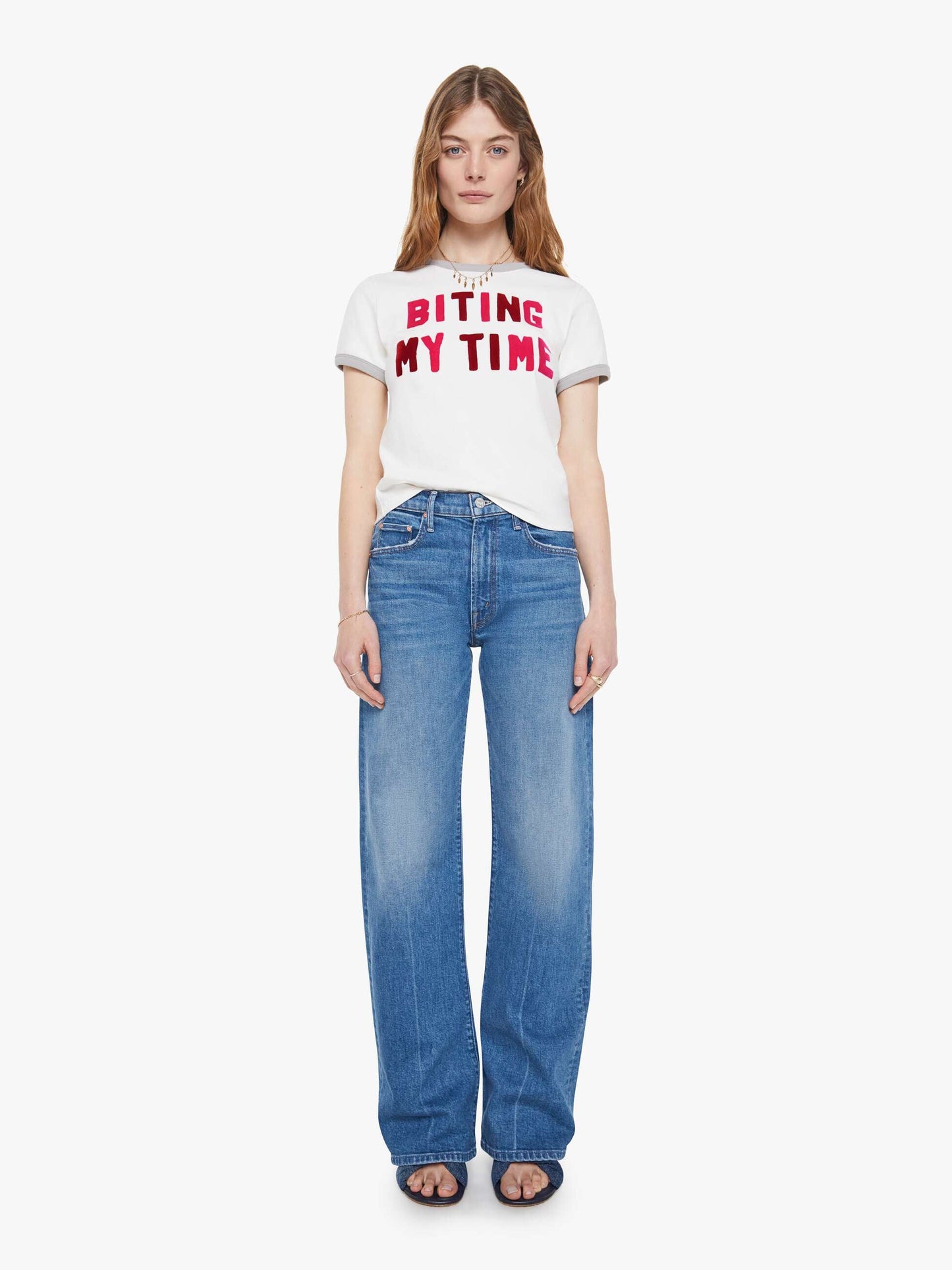 Mother Denim Women The Mid Rise Lasso Sneak