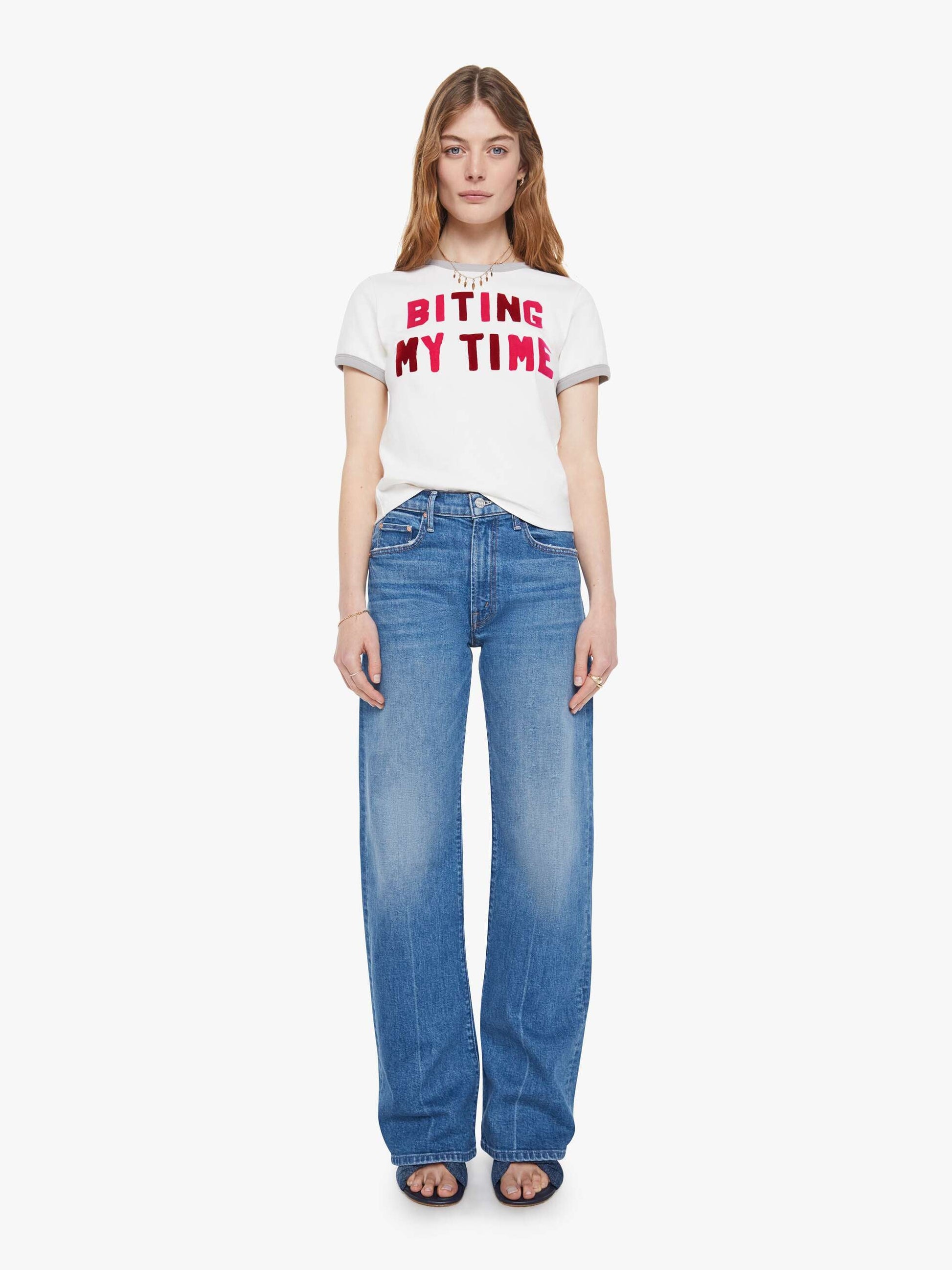 Mother Denim Women The Mid Rise Lasso Sneak