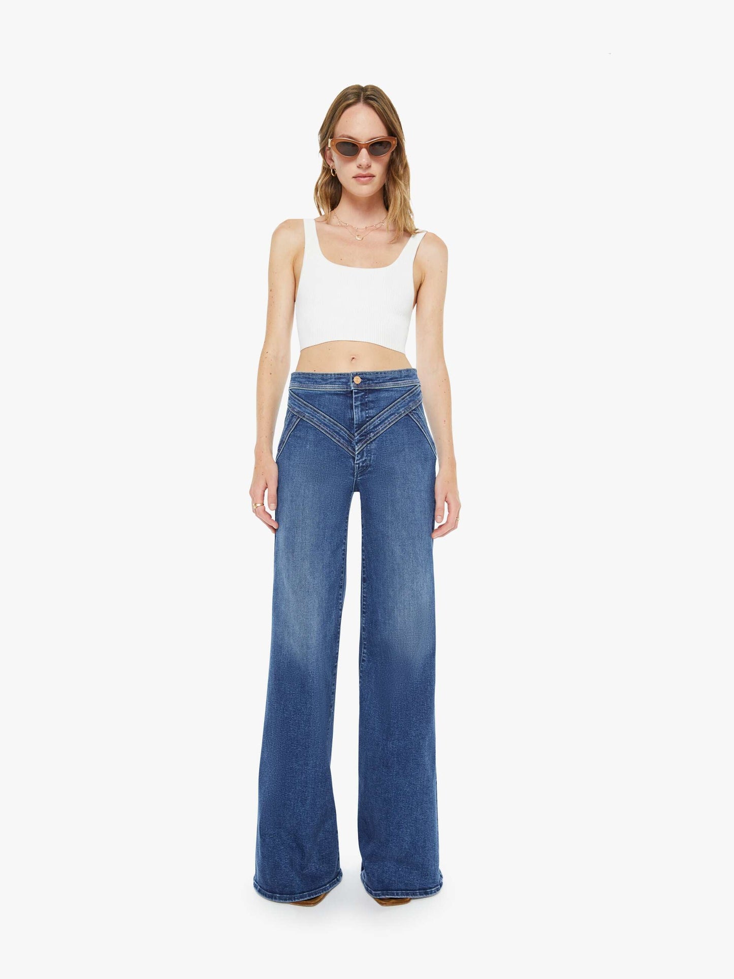 Mother Denim Women The Criss Cross Roller Heel
