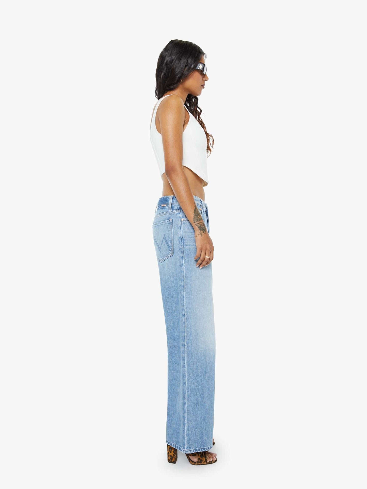 Mother Denim Women PETITES The Lil Rerun Zip Sneak