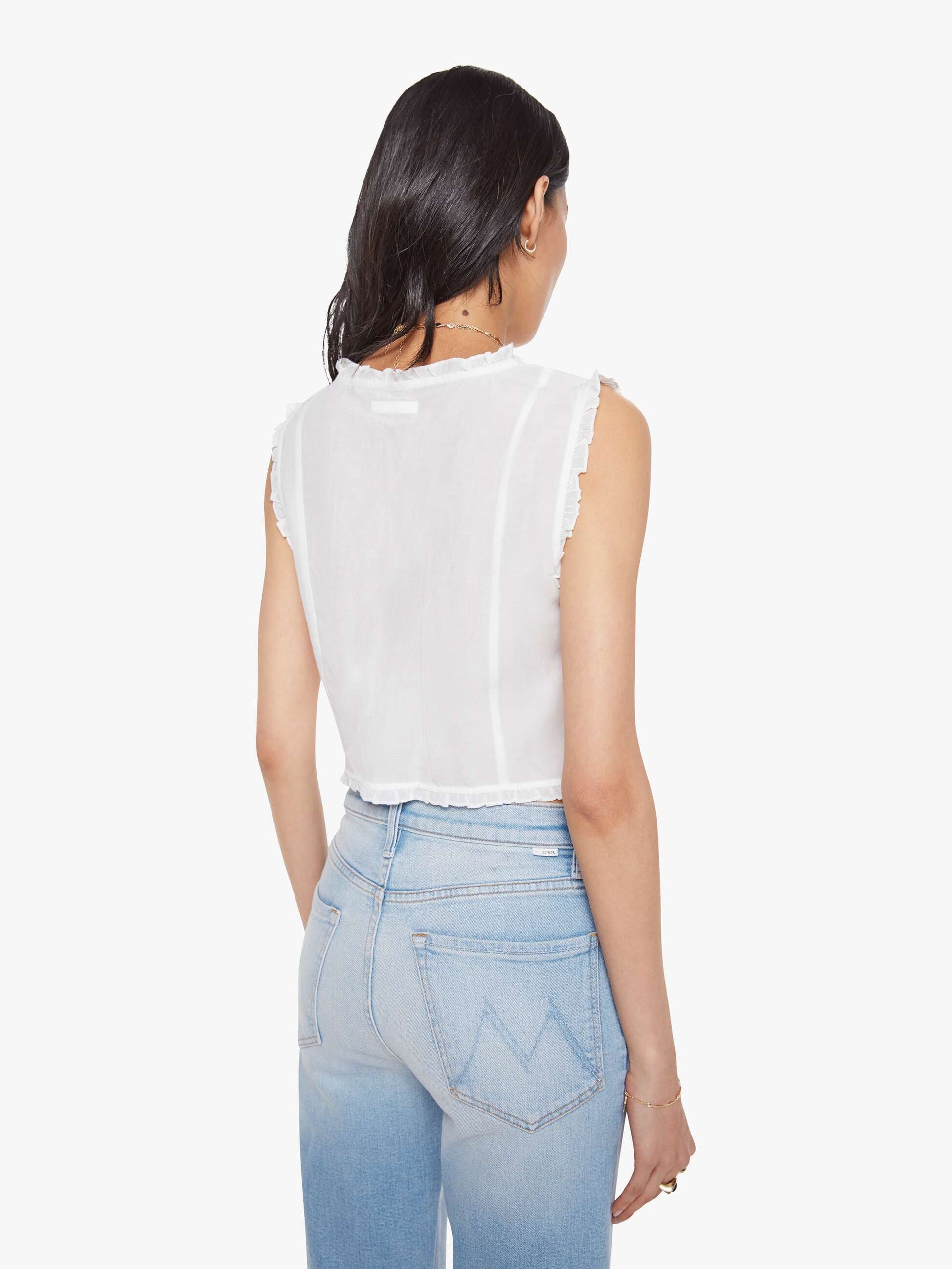 Mother Denim Women The Rambler Zip Slice Hover Fray