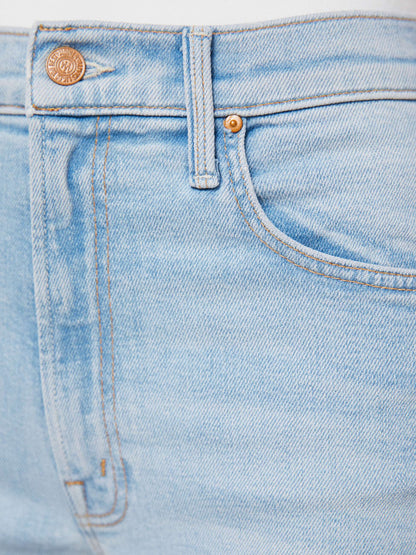 Mother Denim Women The Rambler Zip Slice Hover Fray