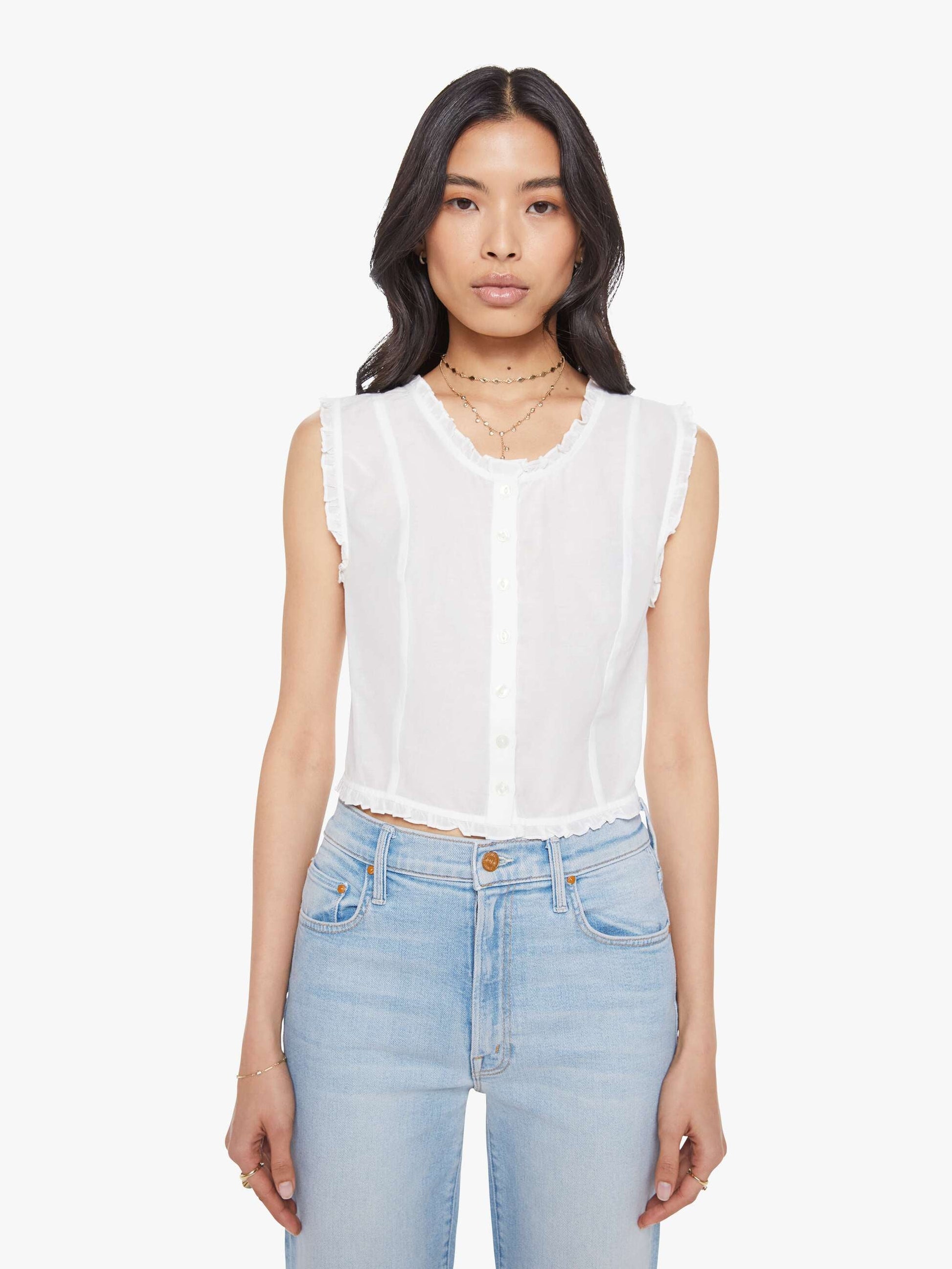 Mother Denim Women The Rambler Zip Slice Hover Fray