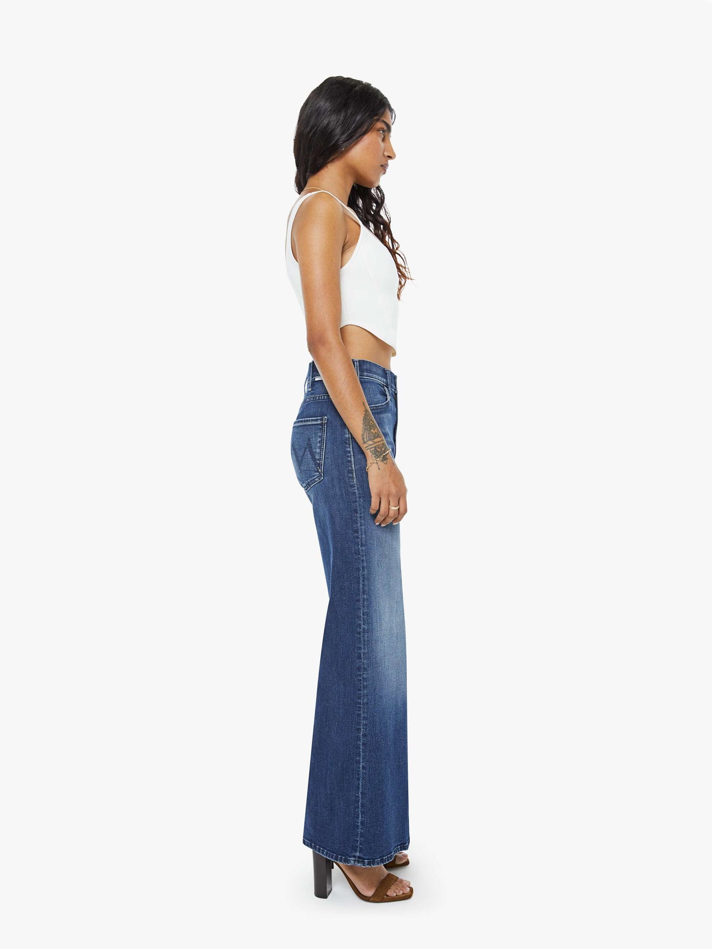 Mother Denim Women PETITES The Lil Hustler Roller Skimp