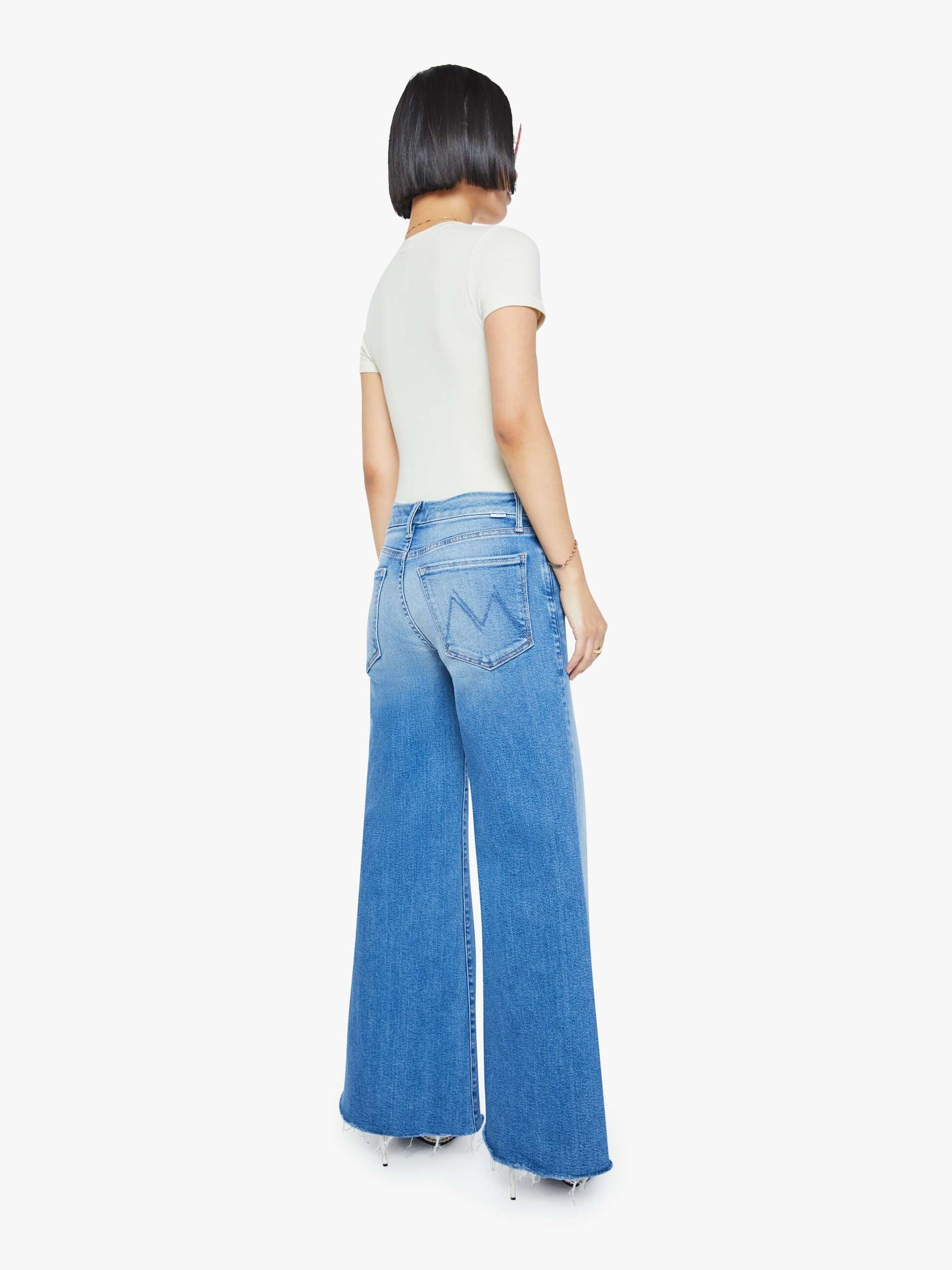 Mother Denim Women PETITES The Lil Roller Fray