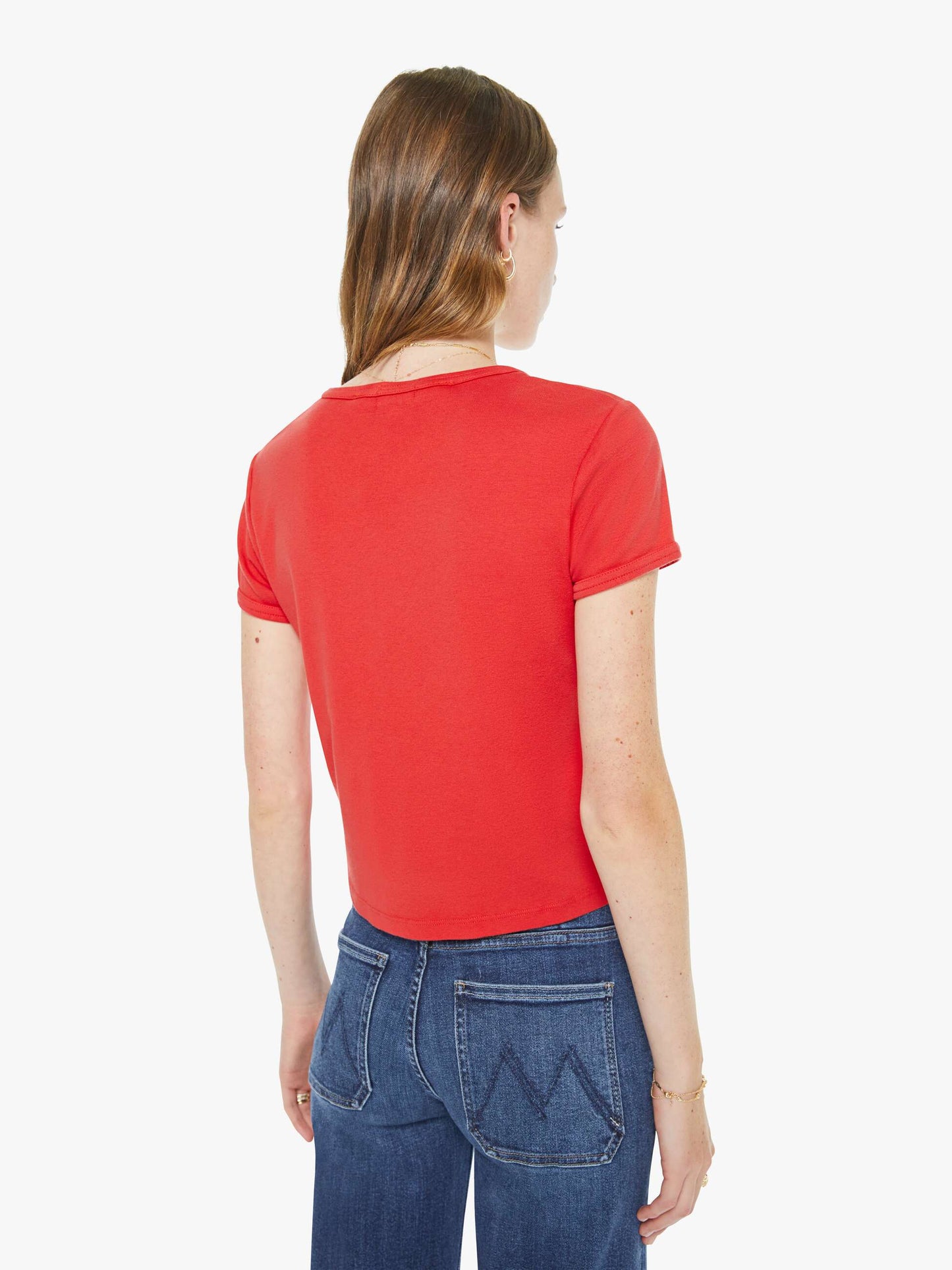 Mother Denim Women The Hustler Roller Patch Pocket Skimp