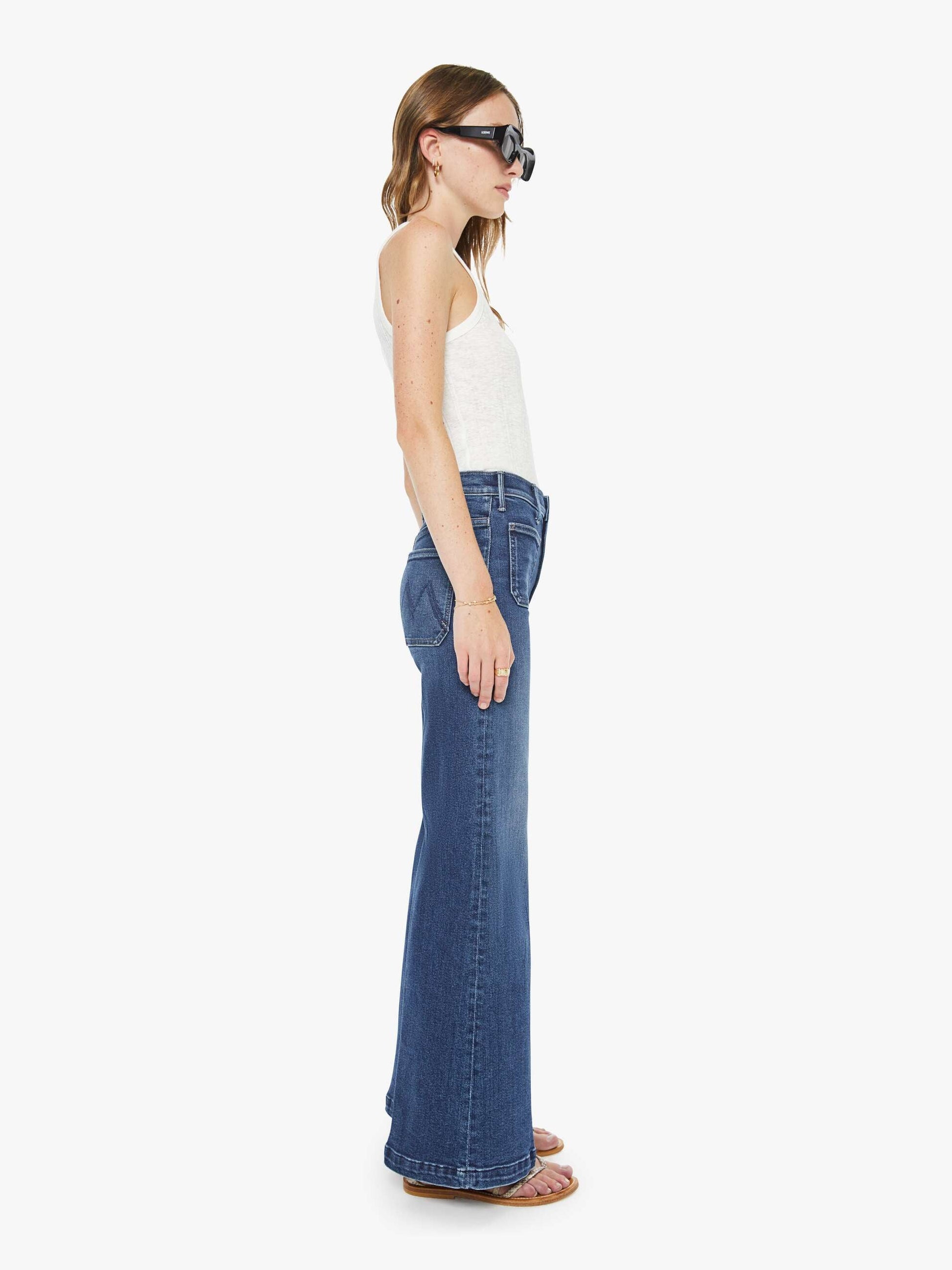Mother Denim Women The Hustler Roller Patch Pocket Skimp