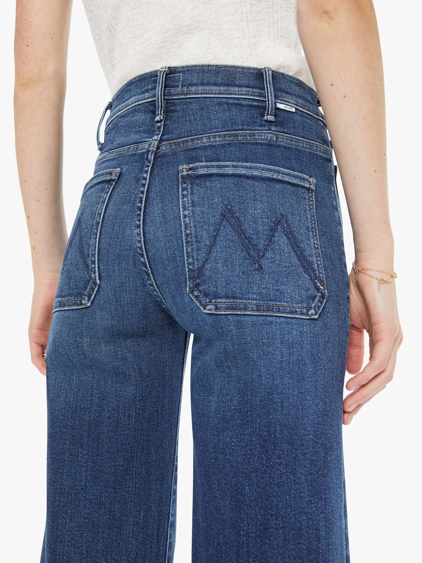 Mother Denim Women The Hustler Roller Patch Pocket Skimp