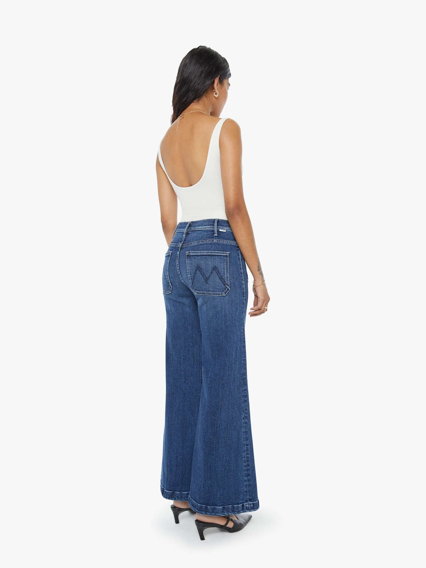 Mother Denim Women PETITES The Lil Hustler Roller Patch Pocket Skimp