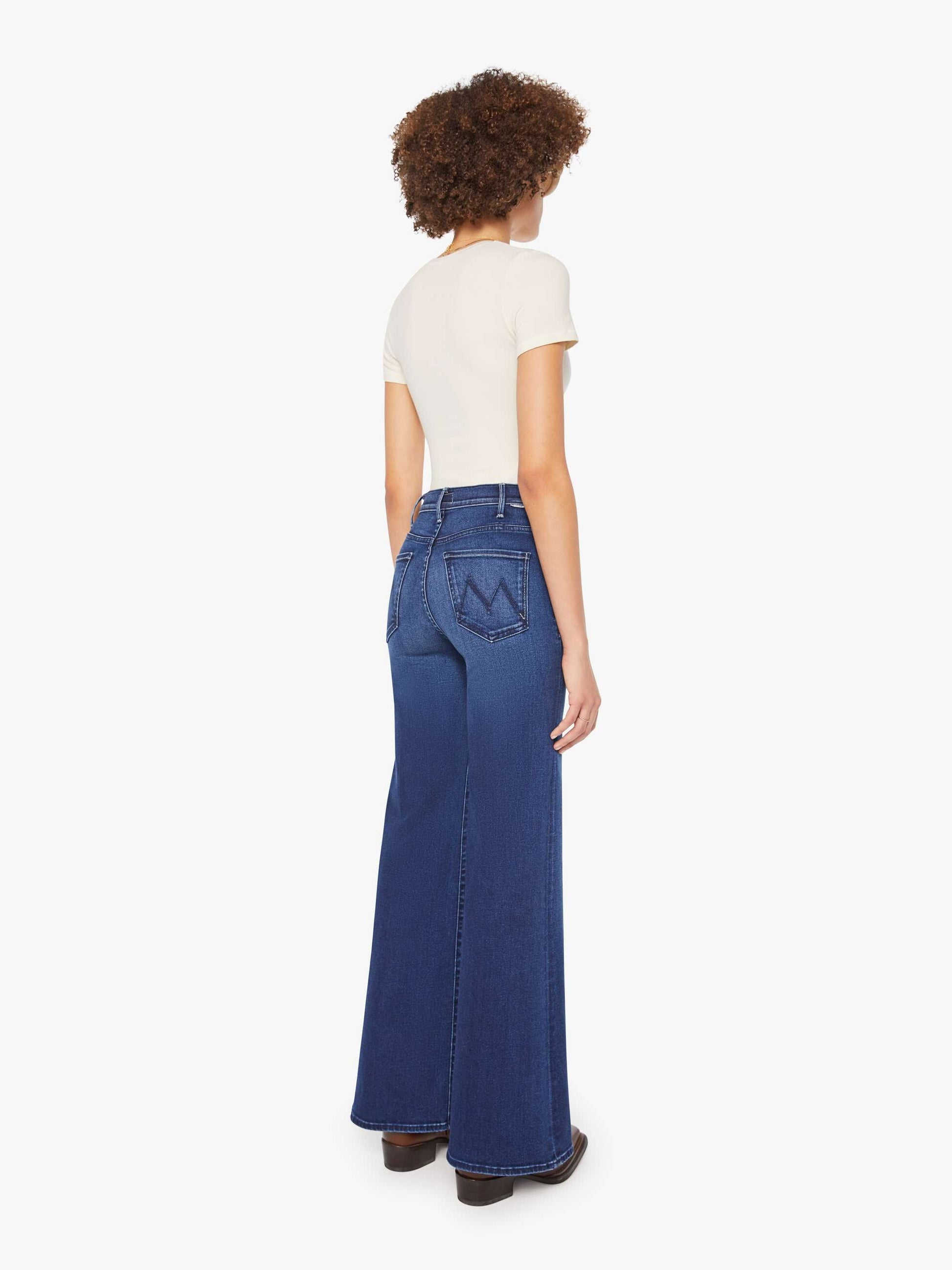 Mother Denim Women The Hustler Roller Sneak