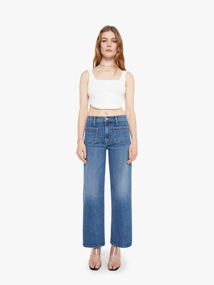 Mother Denim Women The Patch Pocket Mid Rise Maven Ankle