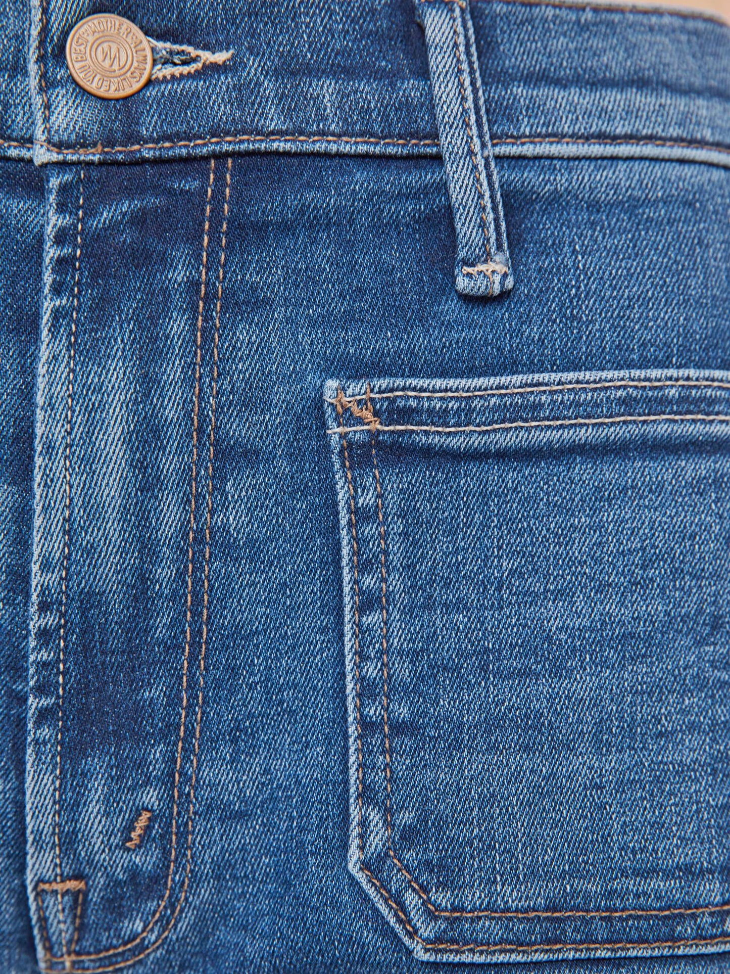 Mother Denim Women The Patch Pocket Mid Rise Maven Ankle