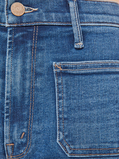 Mother Denim Women The Patch Pocket Mid Rise Maven Ankle