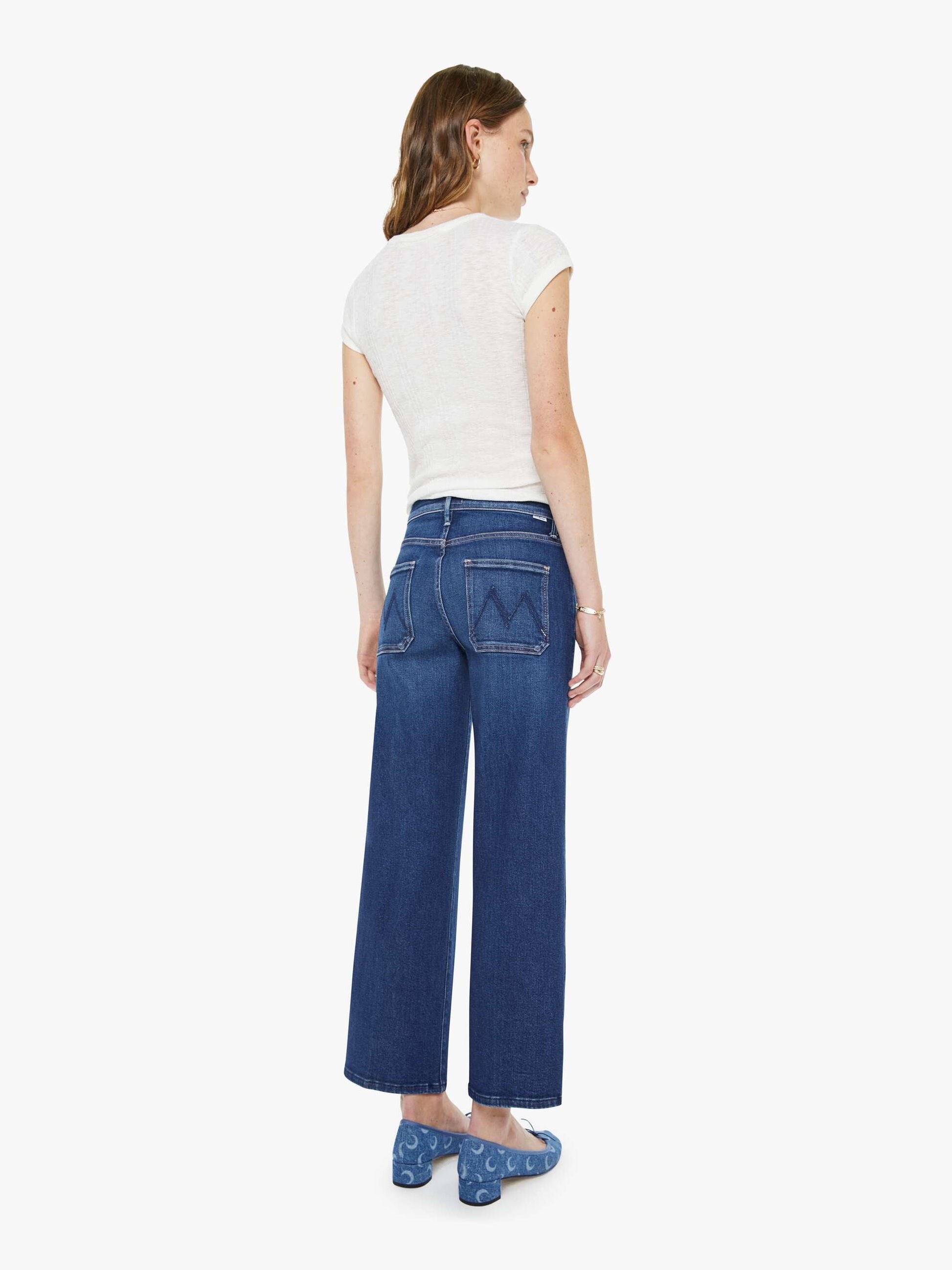 Mother Denim Women The Patch Pocket Mid Rise Maven Ankle
