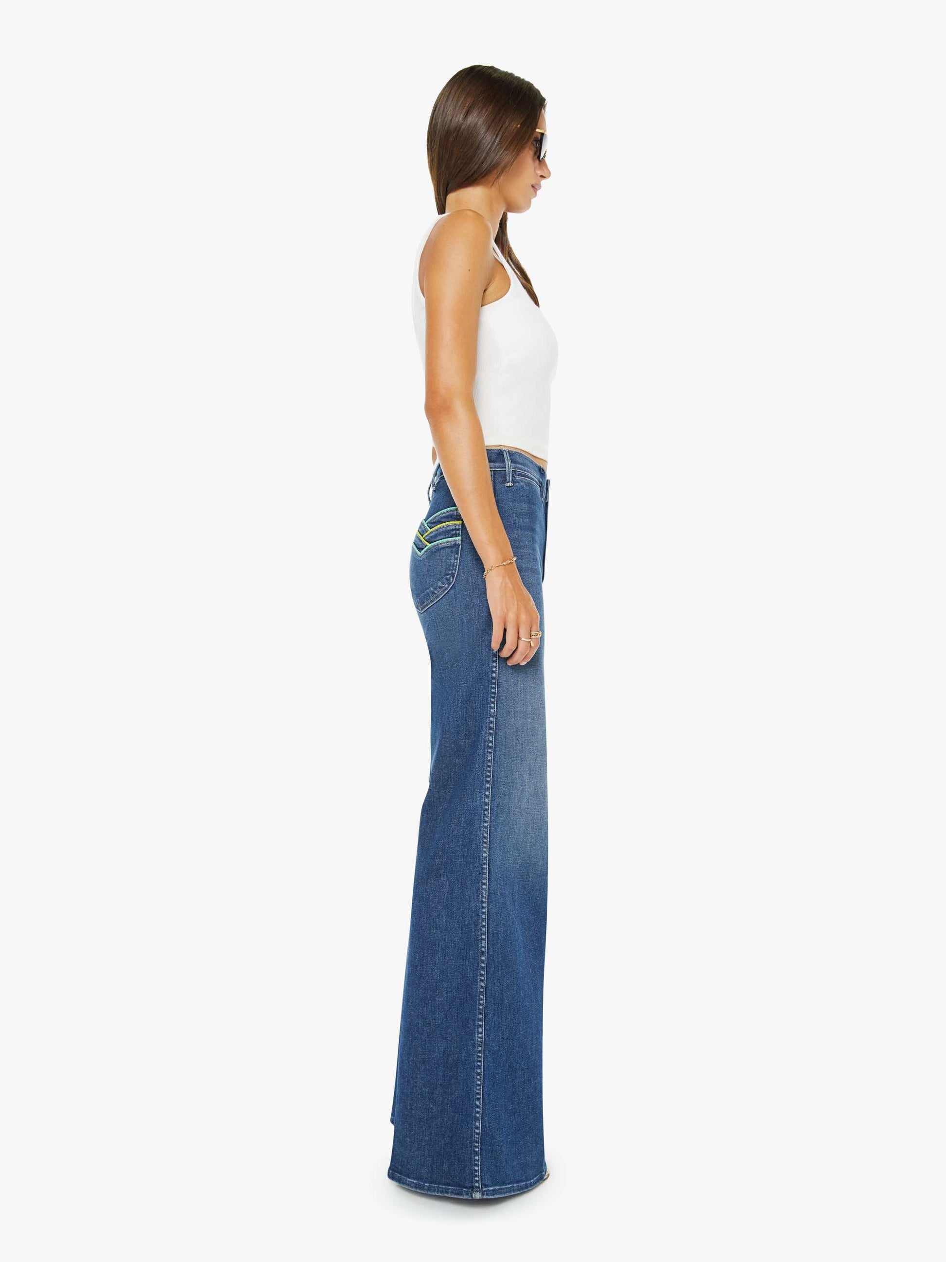 Mother Denim Women The Pipeline Hustler Roller Sneak